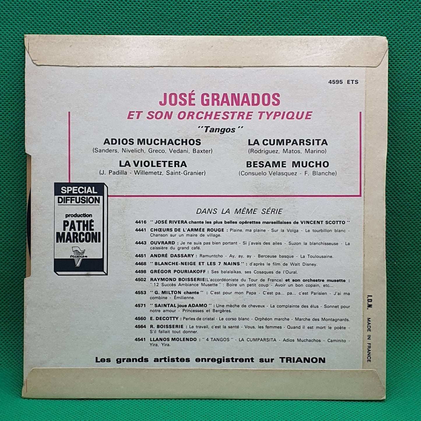 José Granados Et Son Orchestre Typique – Les Plus Beaux Tango Du Monde