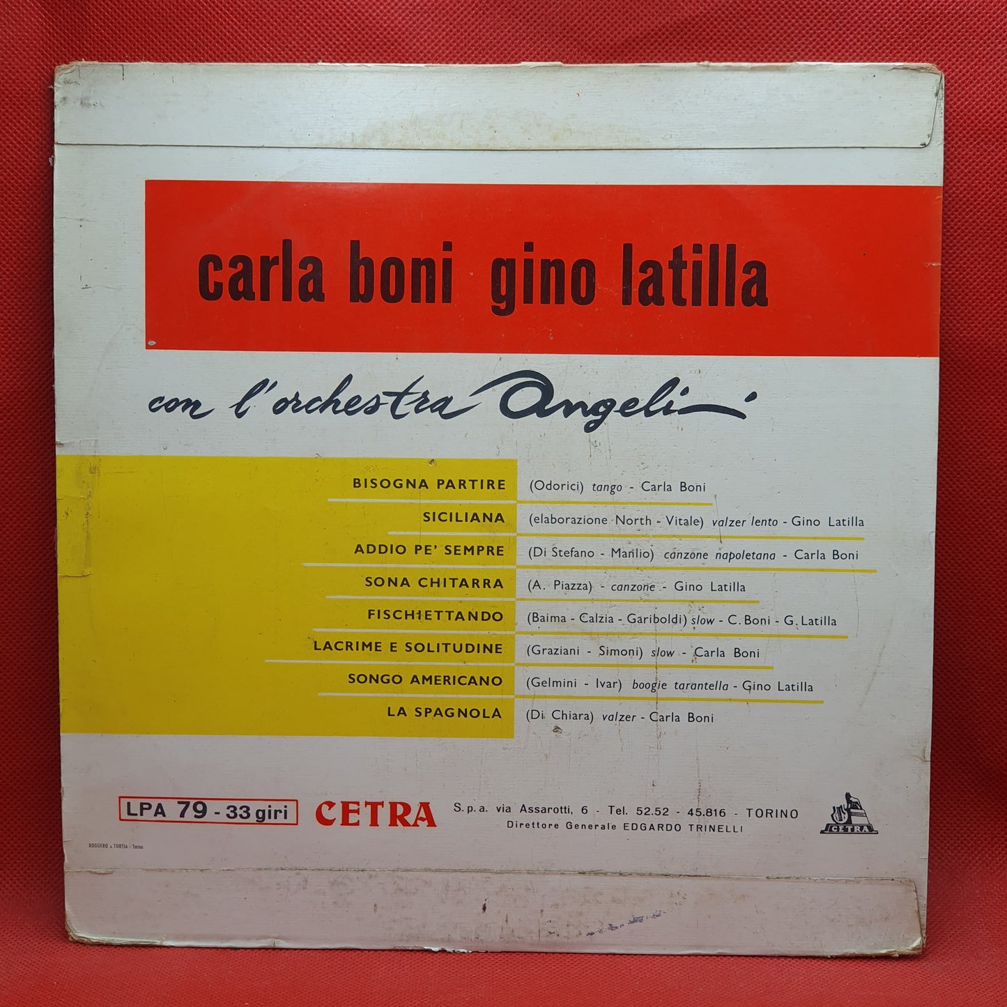 Carla Boni e Gino Latilla - Angelini E La Sua Orchestra