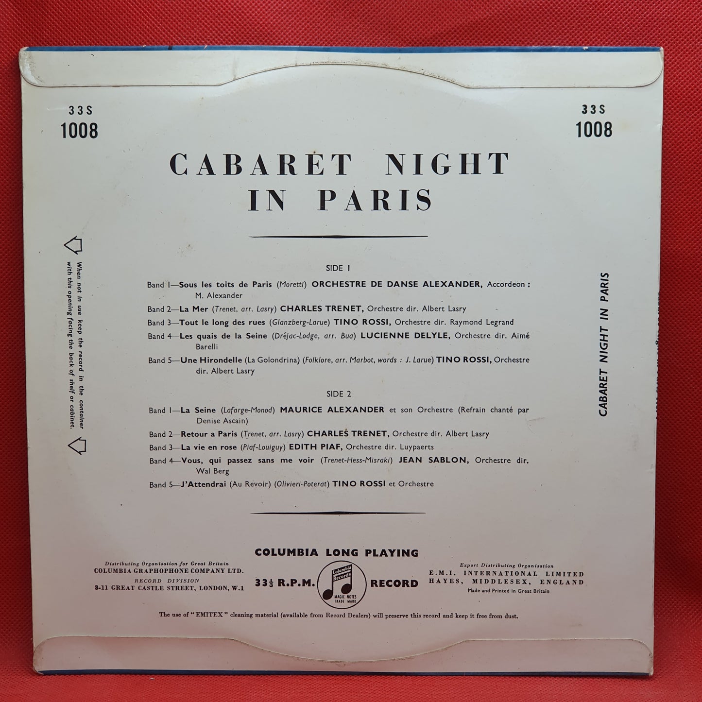 Various – Cabaret Night In Paris