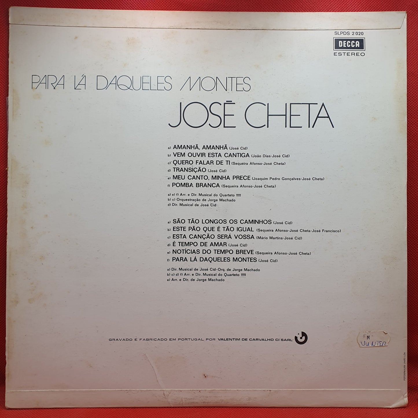 José Cheta – Para Lá Daqueles Montes
