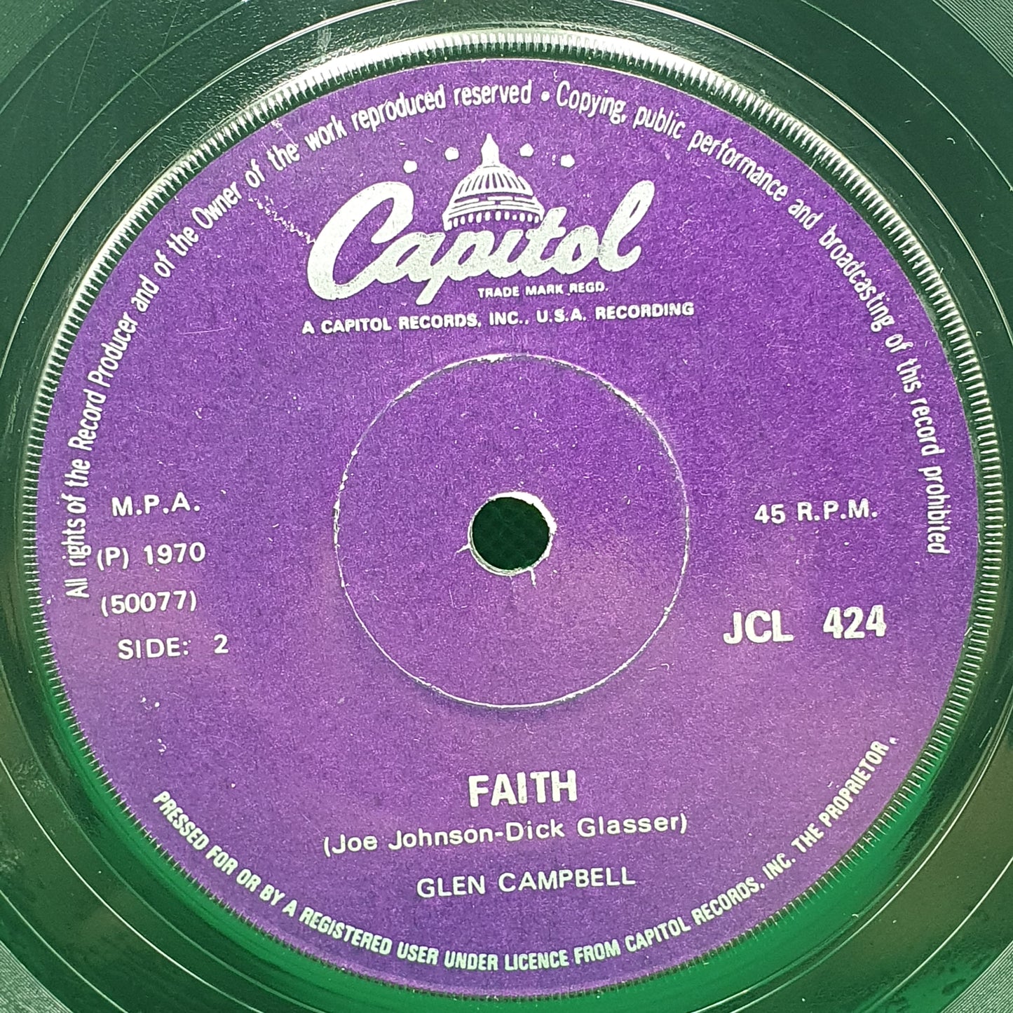 Glen Campbell - Faith / True Grit