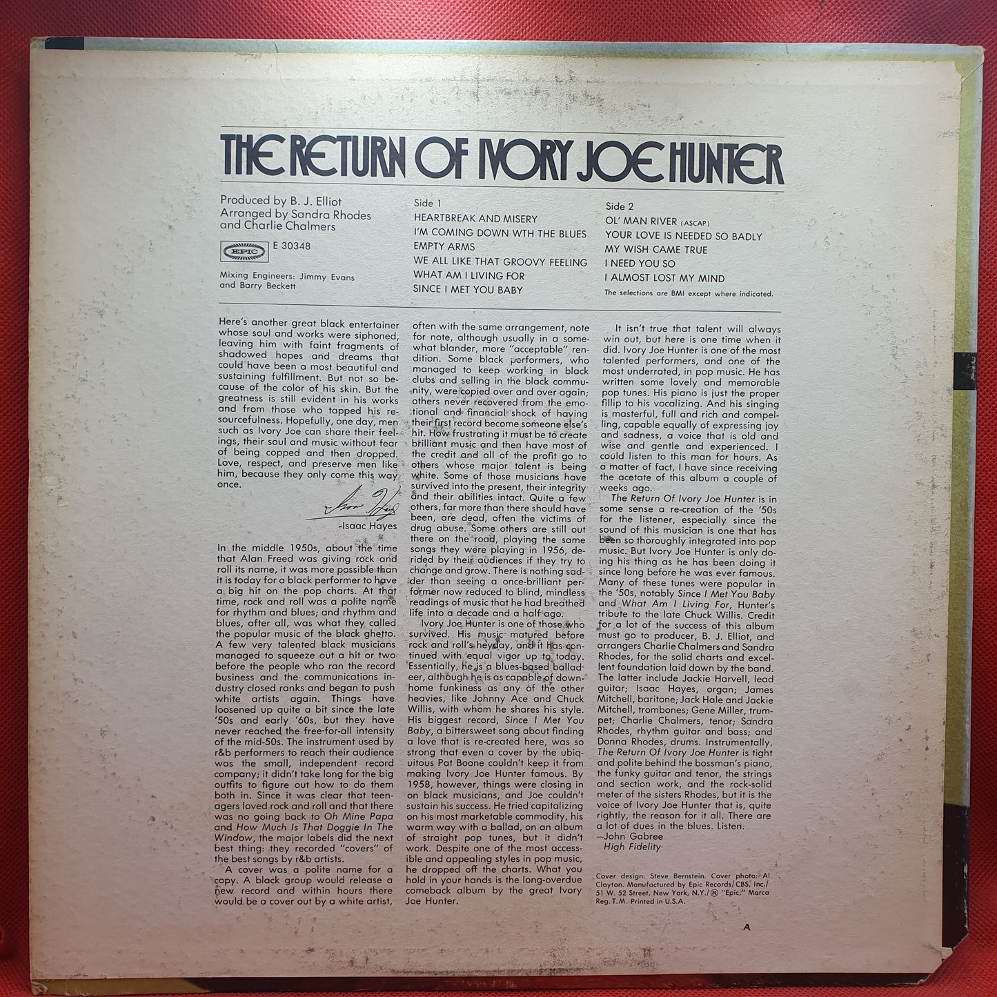 Ivory Joe Hunter – The Return Of Ivory Joe Hunter