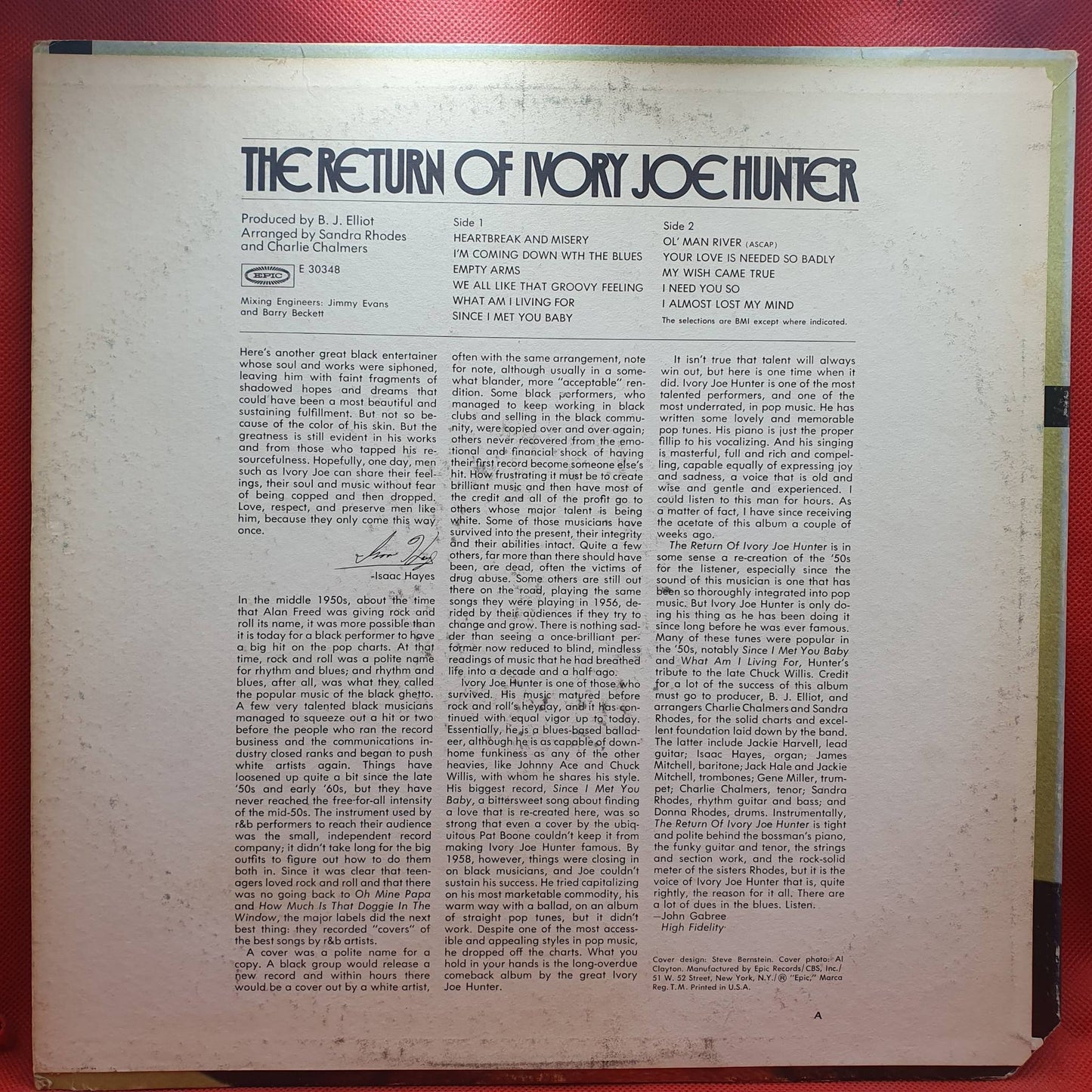 Ivory Joe Hunter – The Return Of Ivory Joe Hunter