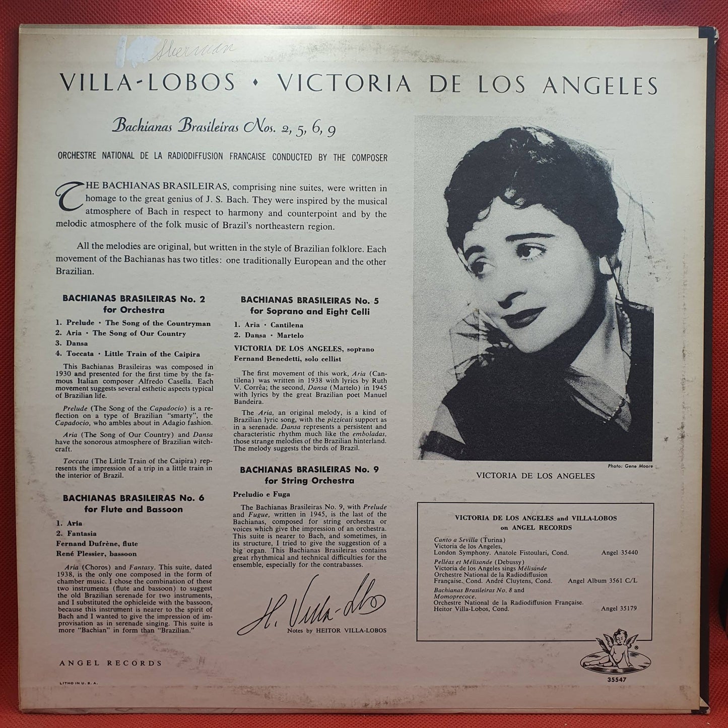 Villa-Lobos, Victoria De Los Angeles – Bachianas Brasileiras, Nos. 2, 5, 6, & 9