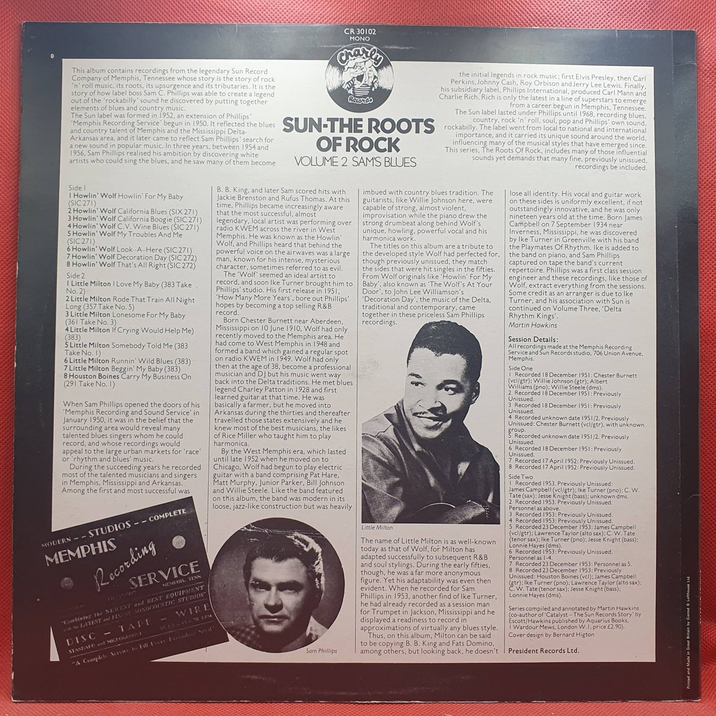 Various – Sun: The Roots Of Rock: Volume 2: Sam's Blues
