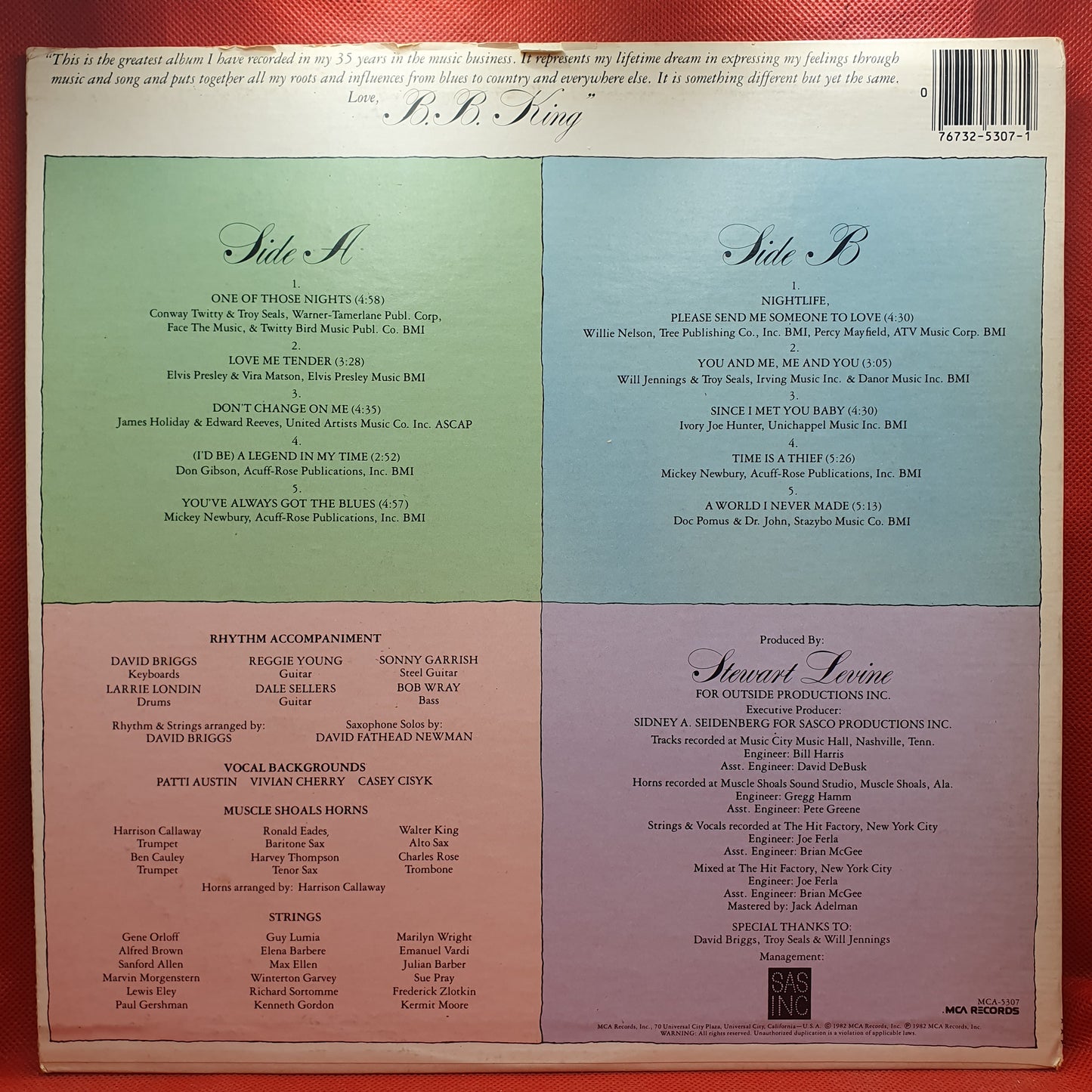 B.B. King – Love Me Tender