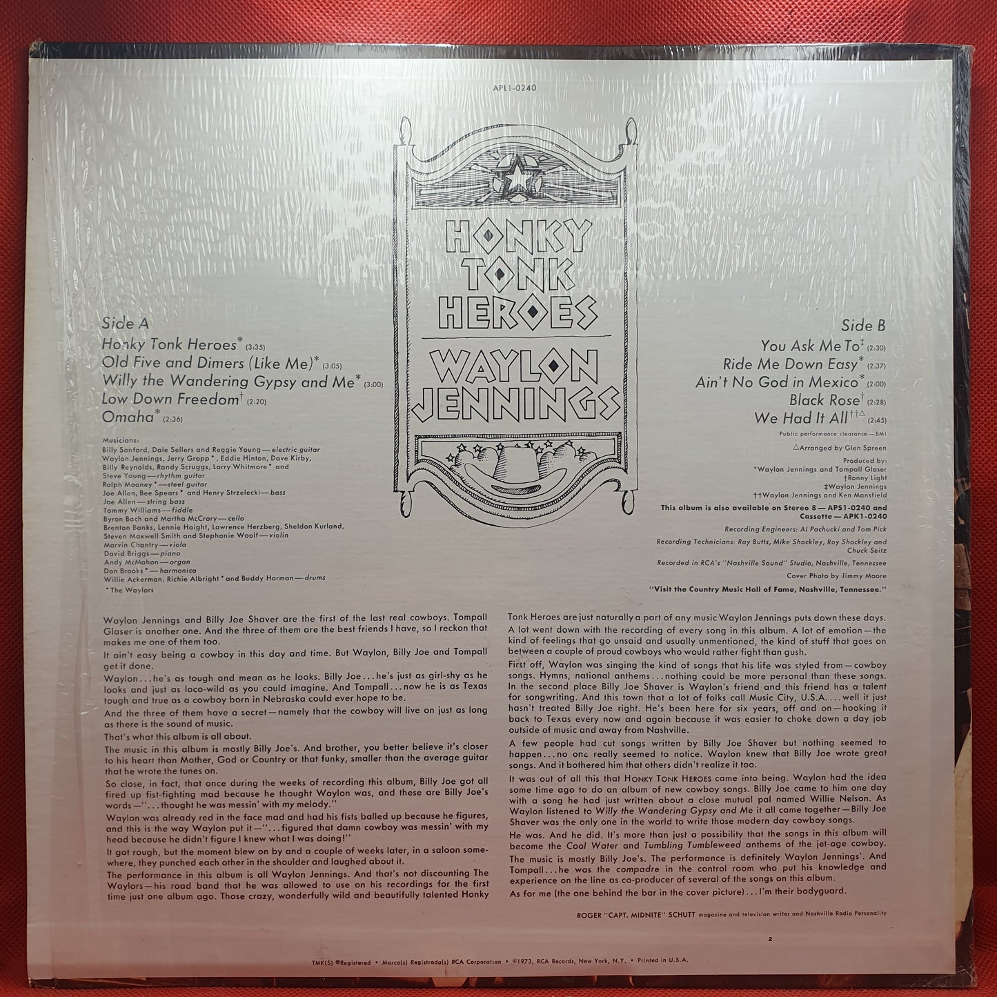 Waylon Jennings – Honky Tonk Heroes