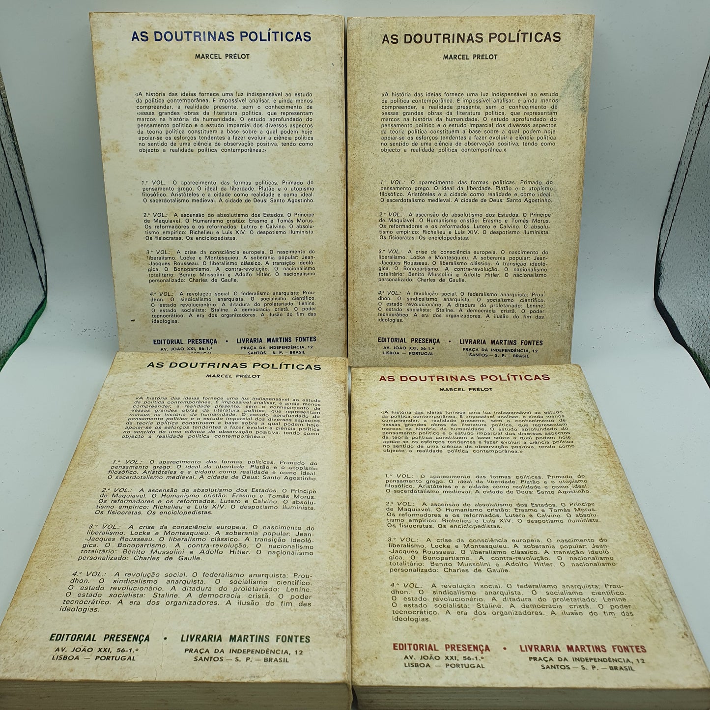 Marcel Prelot - As Doutrinas Políticas Vol. 1 a 4