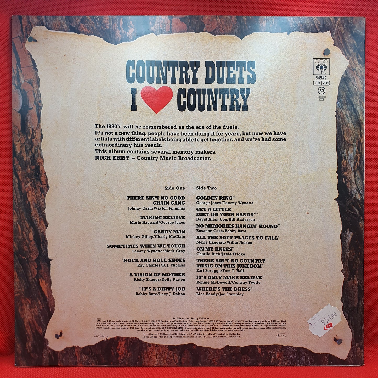 Various – Country Duets - I ❤ Country