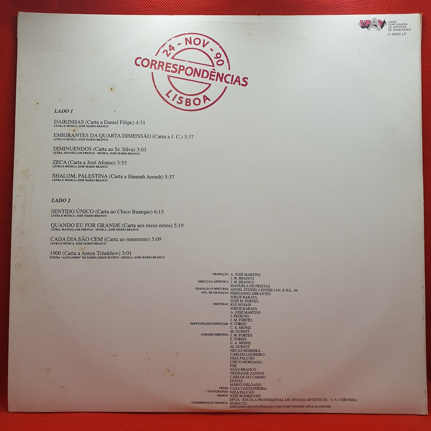 José Mário Branco – Correspondências