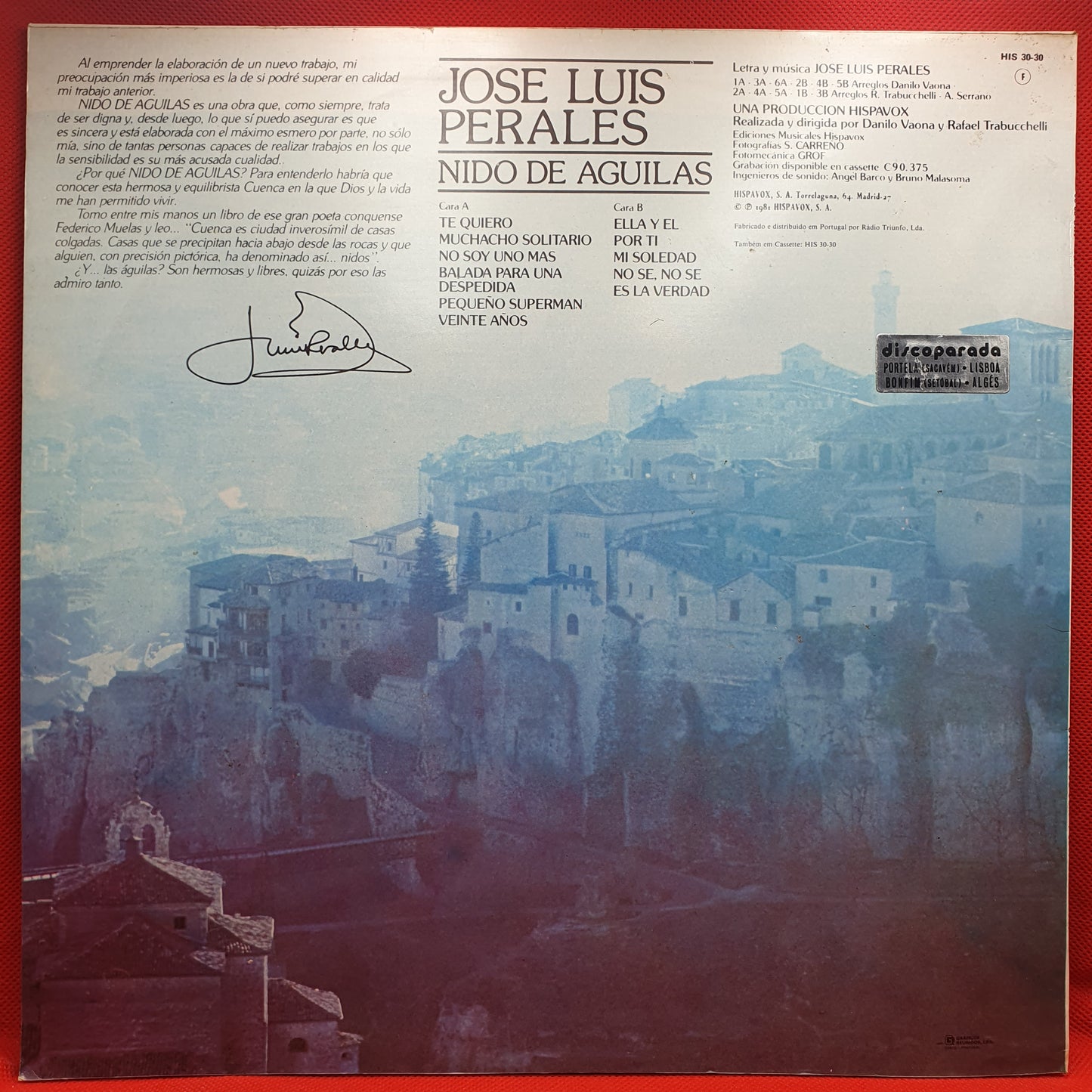 Jose Luis Perales – Nido De Águilas