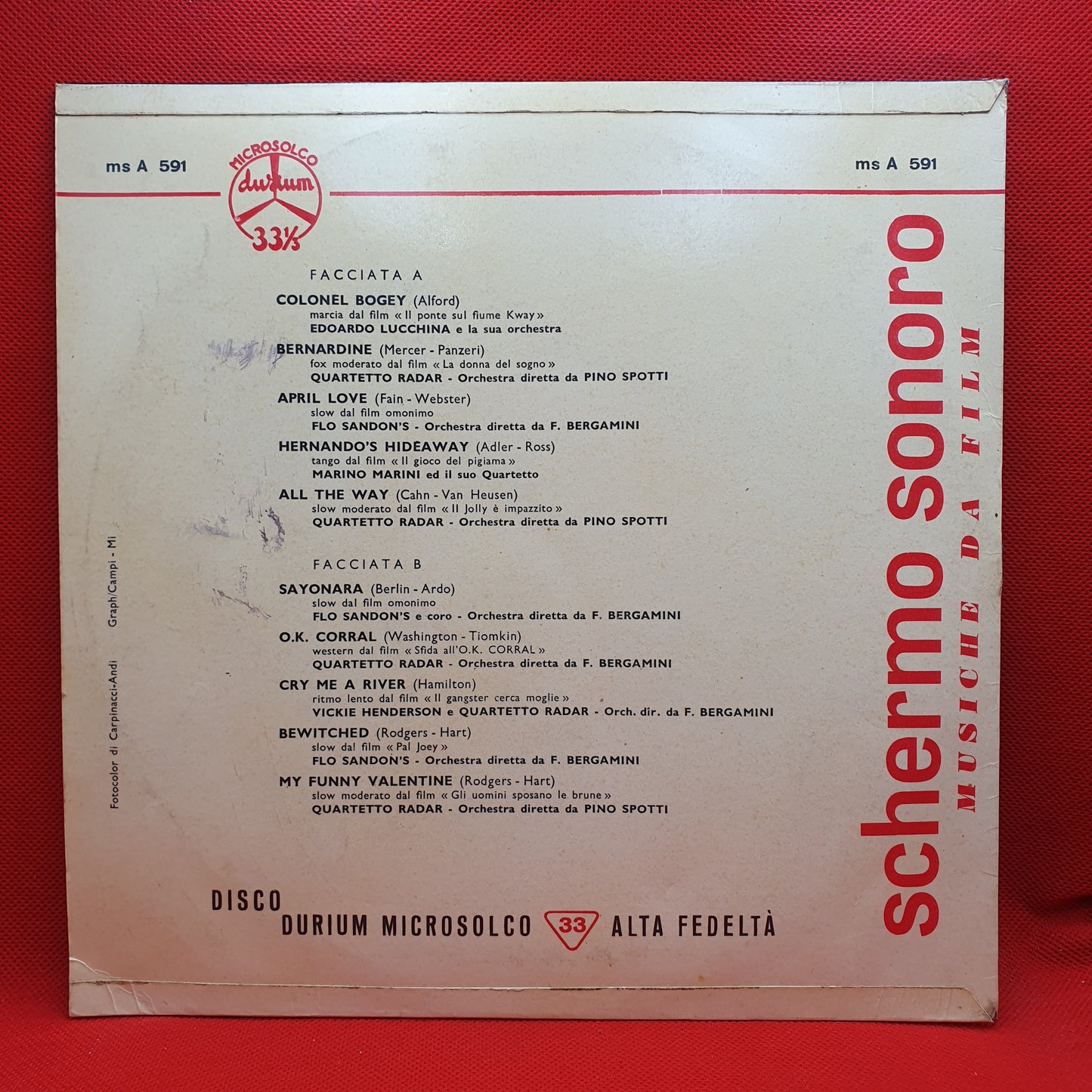 Various – Schermo Sonoro-Musiche Da Film