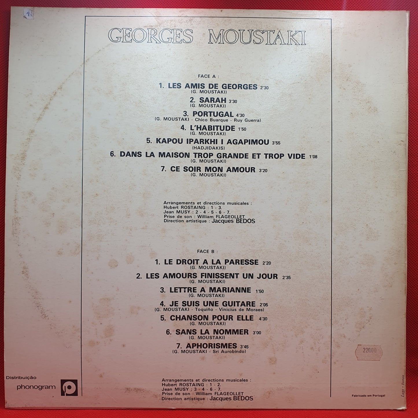 Georges Moustaki – Portugal