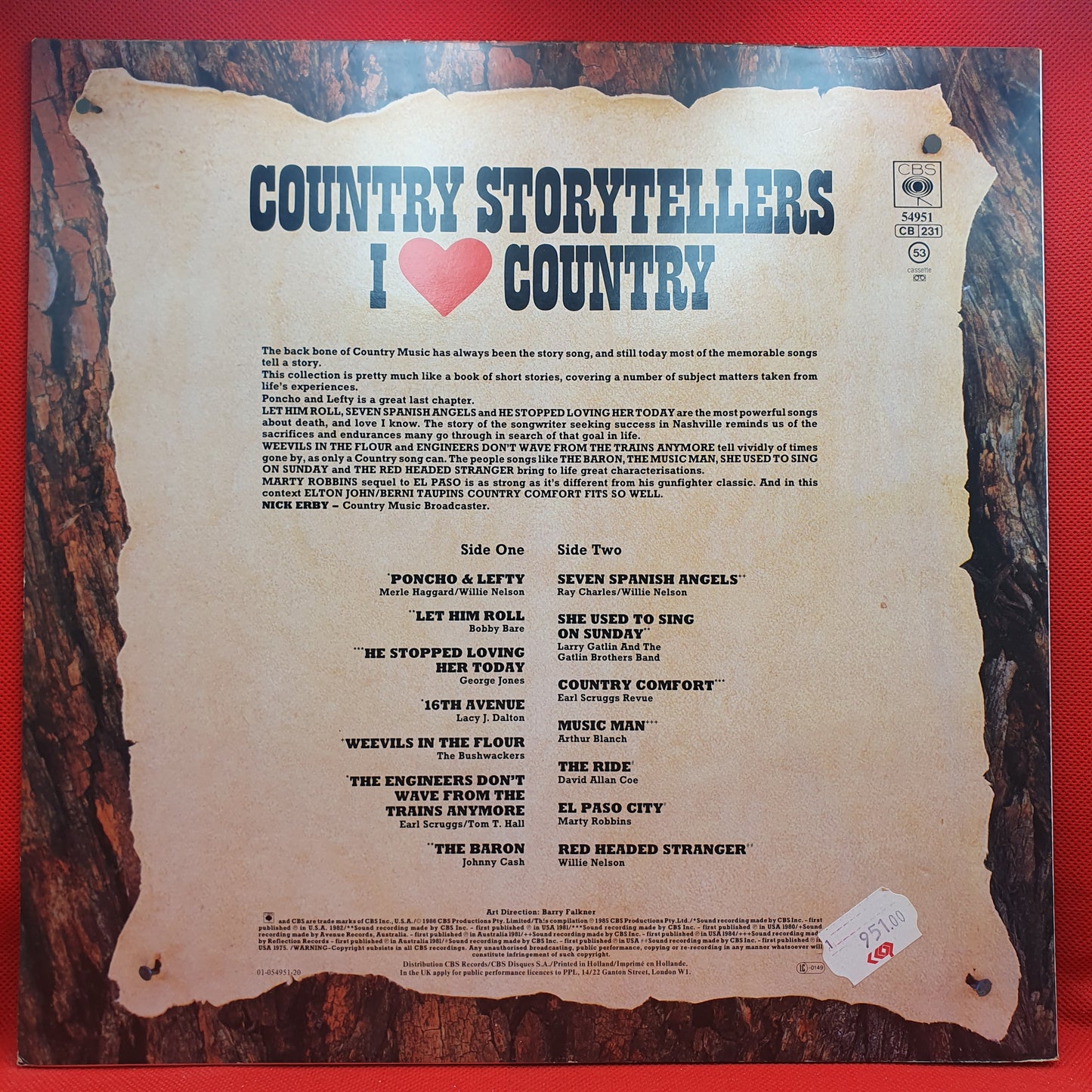 Various – Country Storytellers - I Love Country