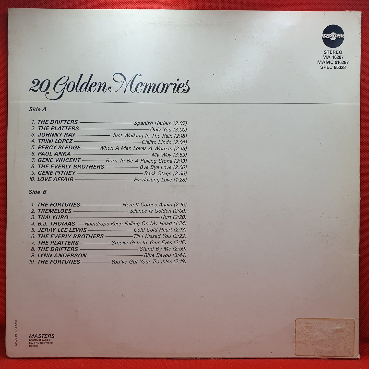 Various – 20 Golden Memories