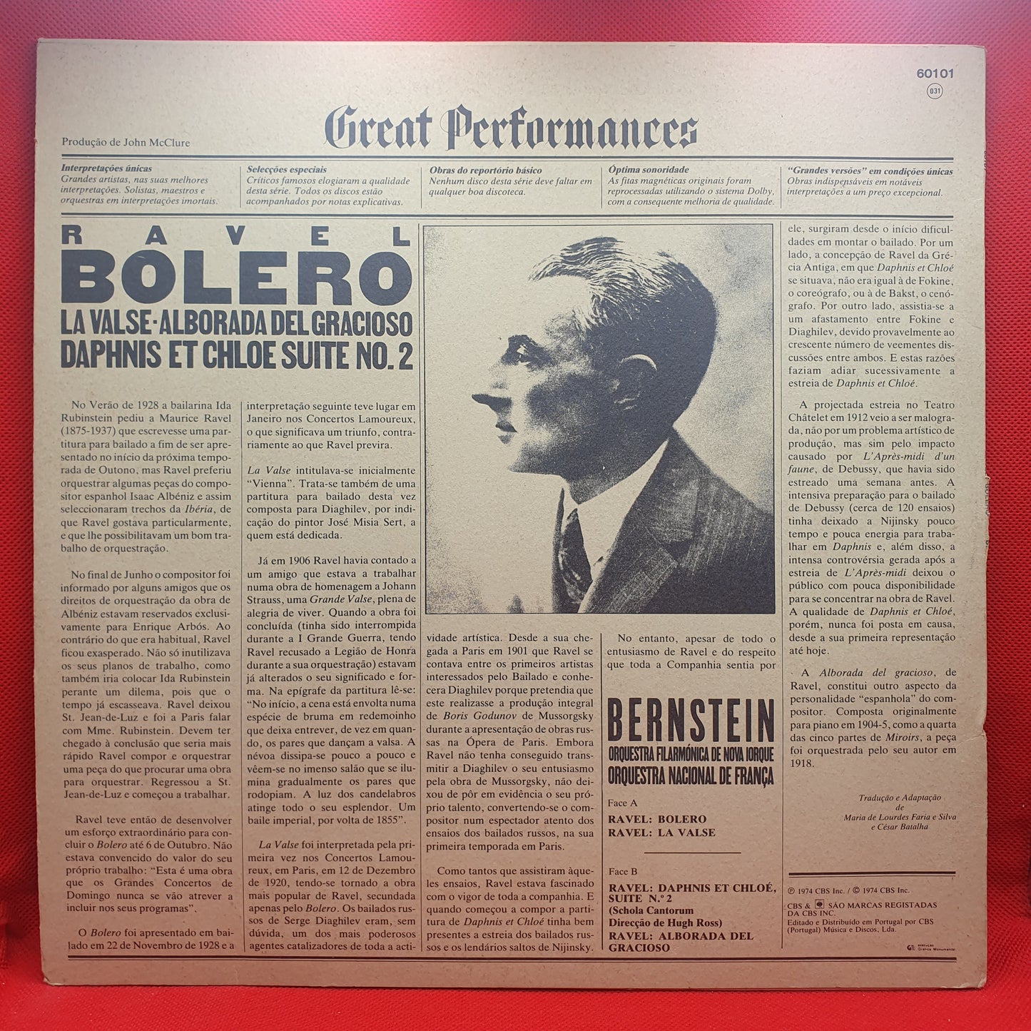 Bernstein – Bolero - La Valse - Alborada Del Gracioso - Daphnis Et Chloé Suite No. 2