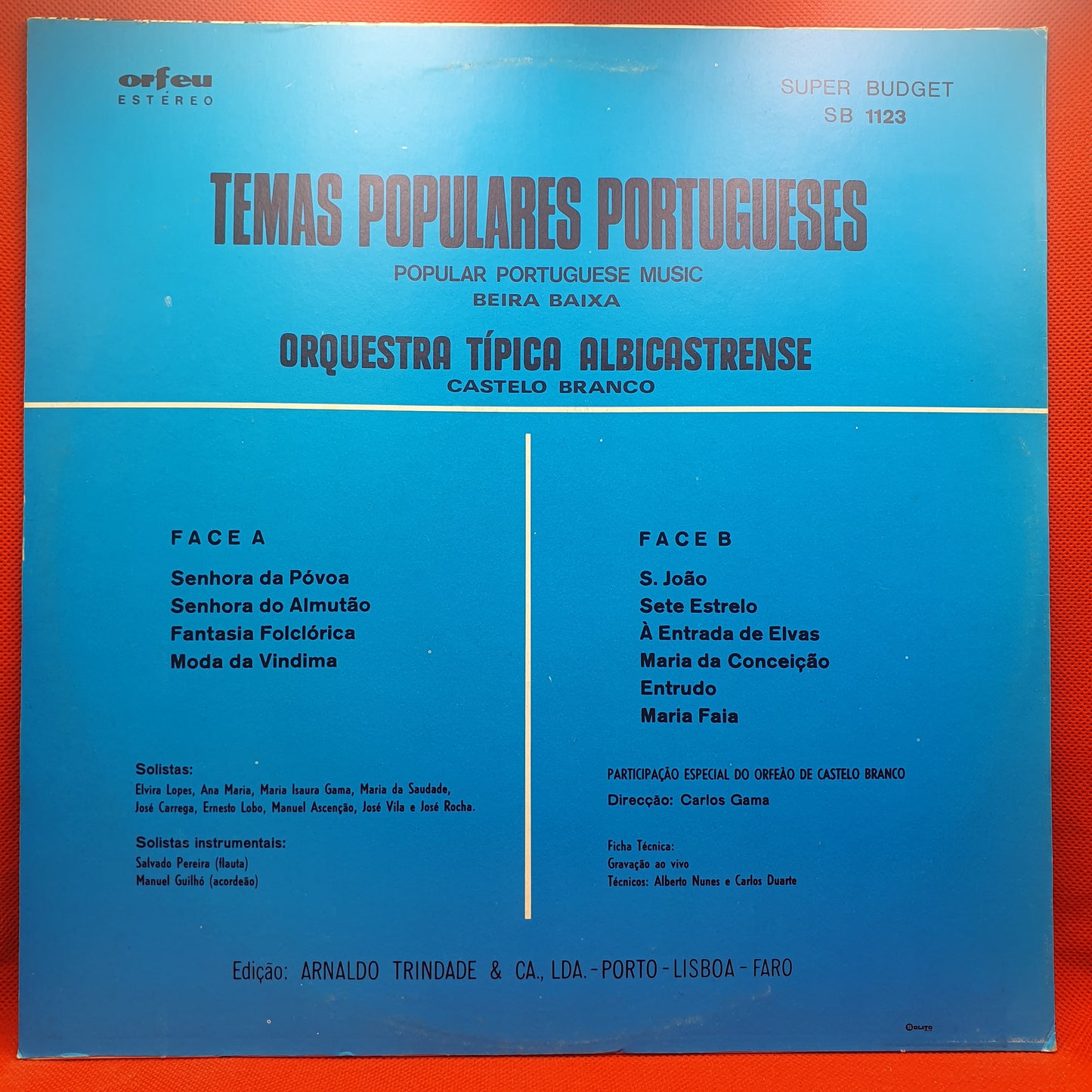 Orquestra Típica Albicastrense – Temas Populares Portugueses (Beira Baixa)