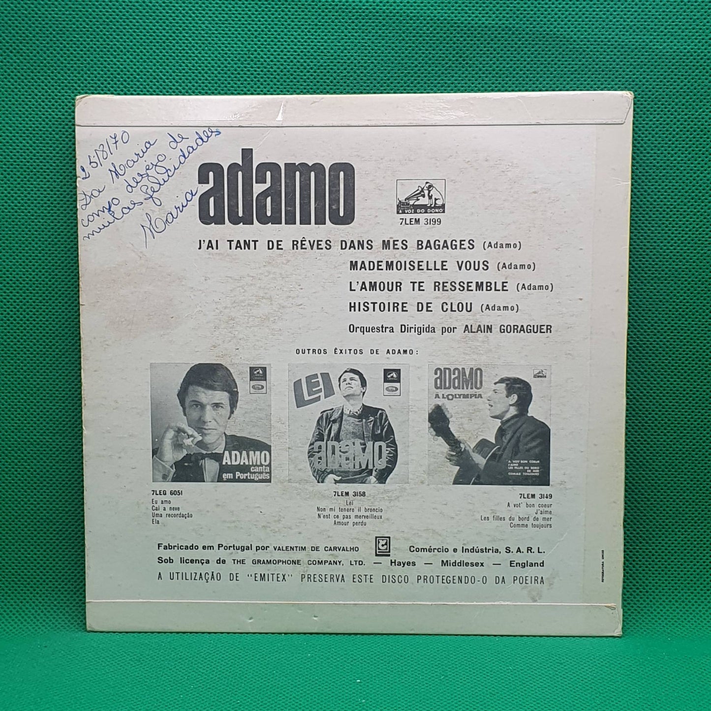 Adamo – J'ai Tant De Rêves Dans Mes Bagages