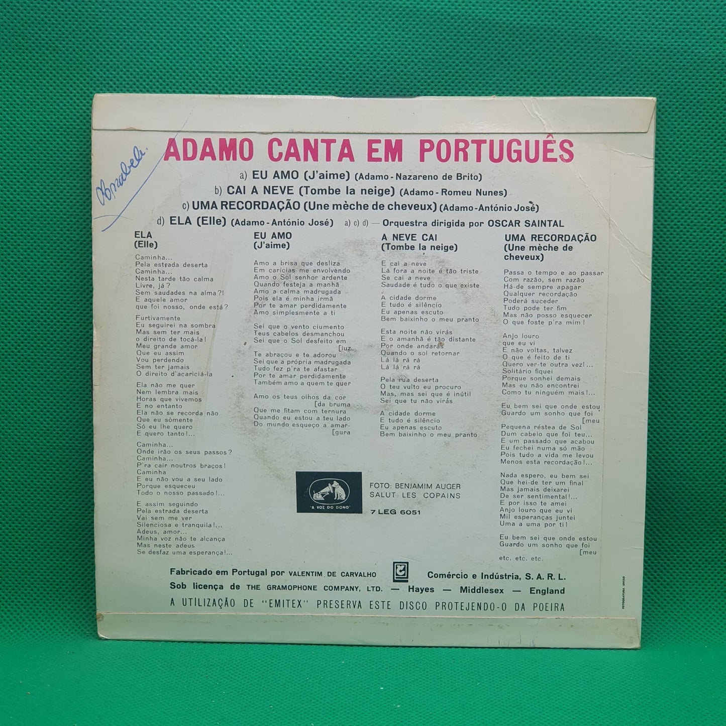 Adamo – Adamo Canta Em Português