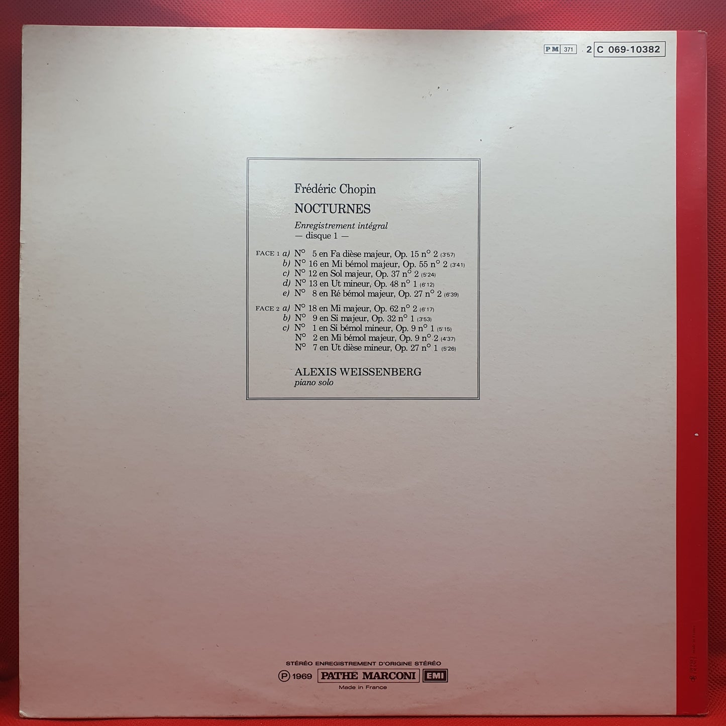 Weissenberg – Chopin Nocturnes (Disque 1)