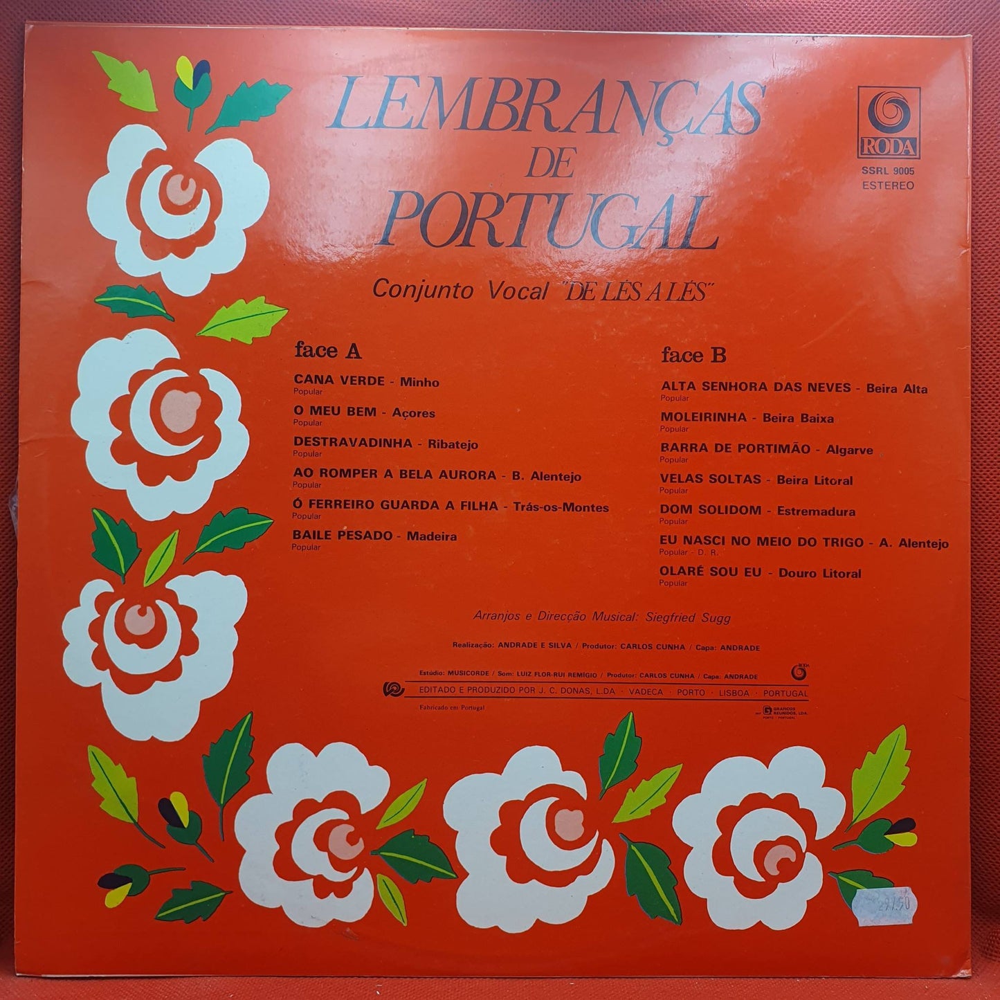 Conjunto Vocal "De Lés A Lés" – Lembranças De Portugal