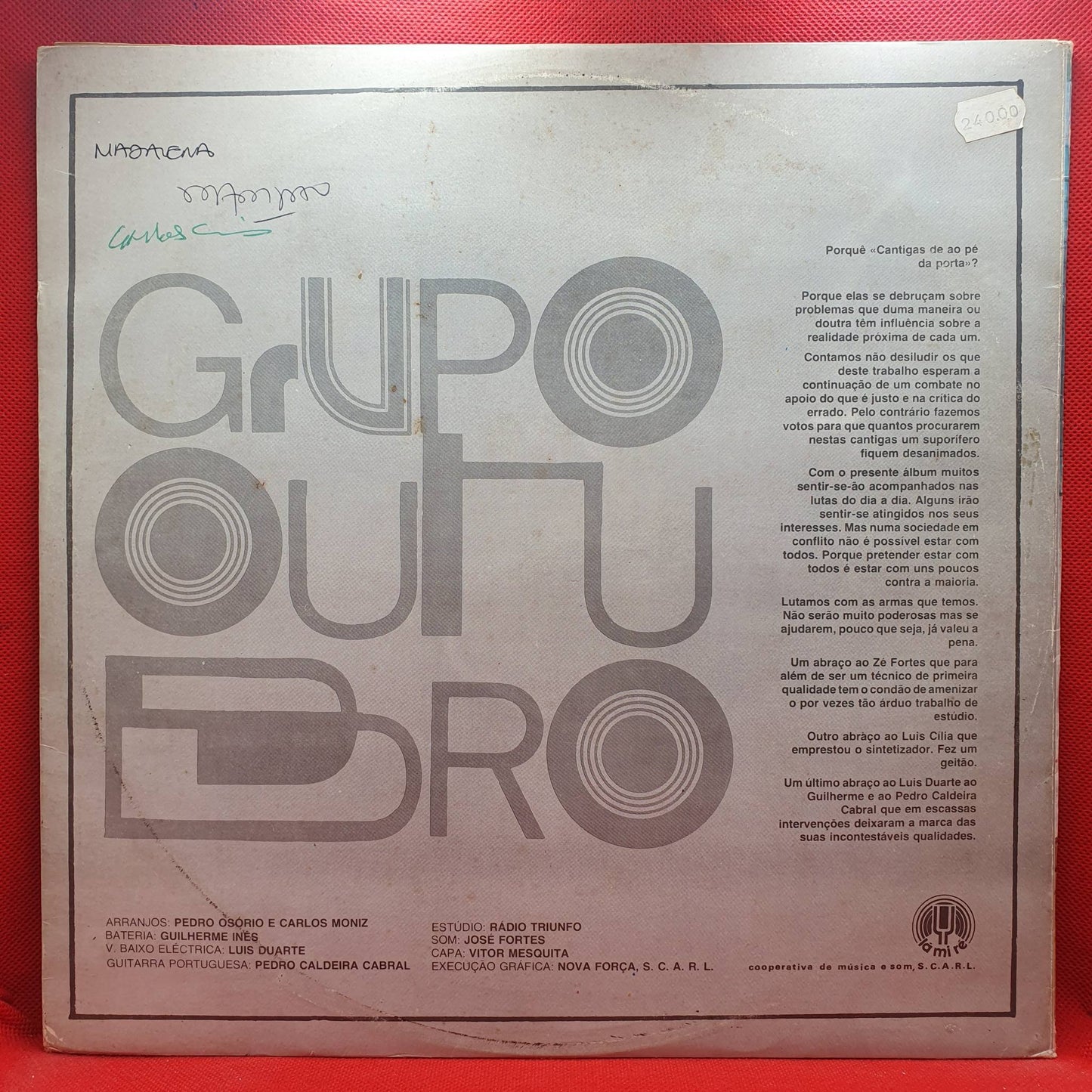 Grupo Outubro – Cantigas De Ao Pé Da Porta