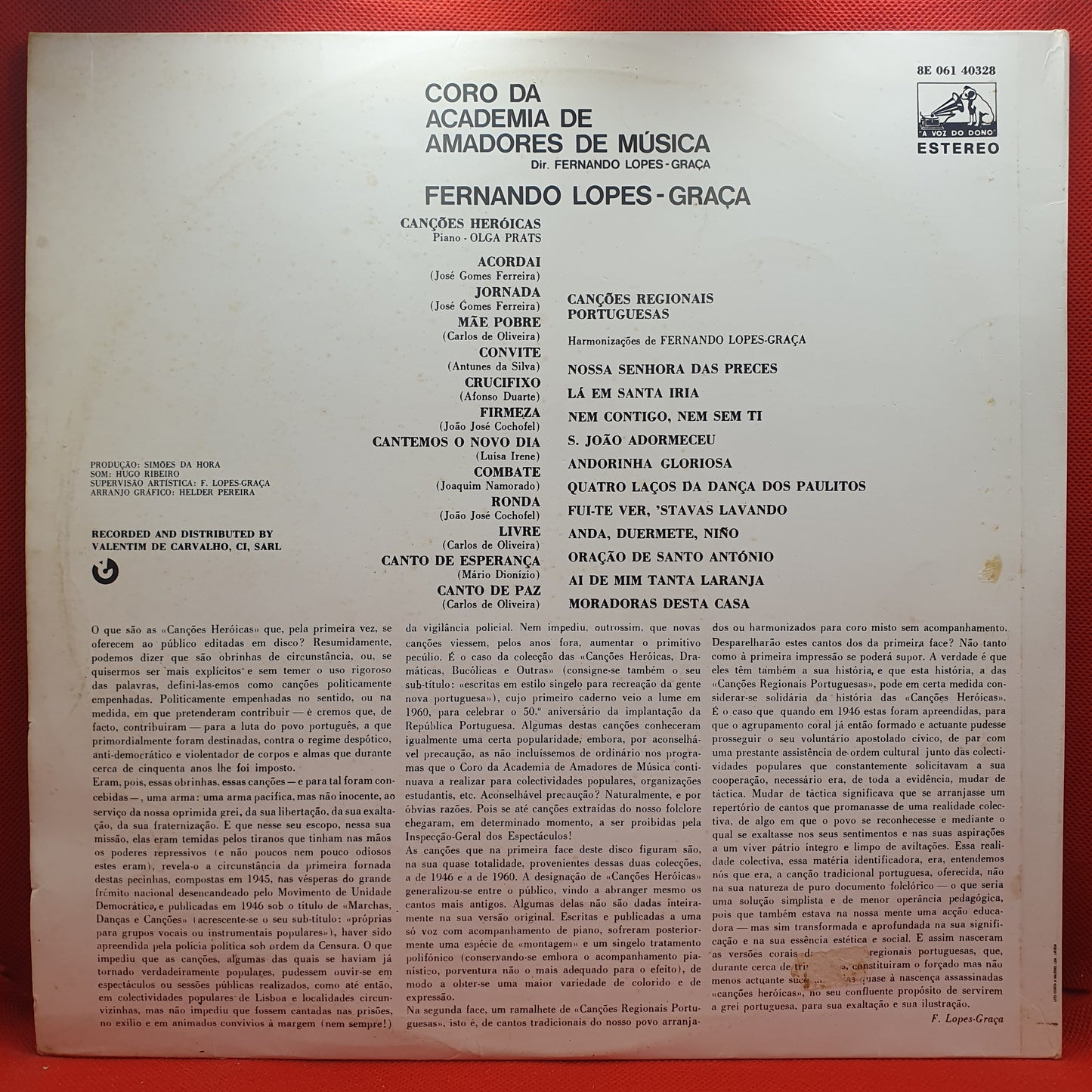 Fernando Lopes-Graça – Canções Heróicas / Canções Regionais Portuguesas