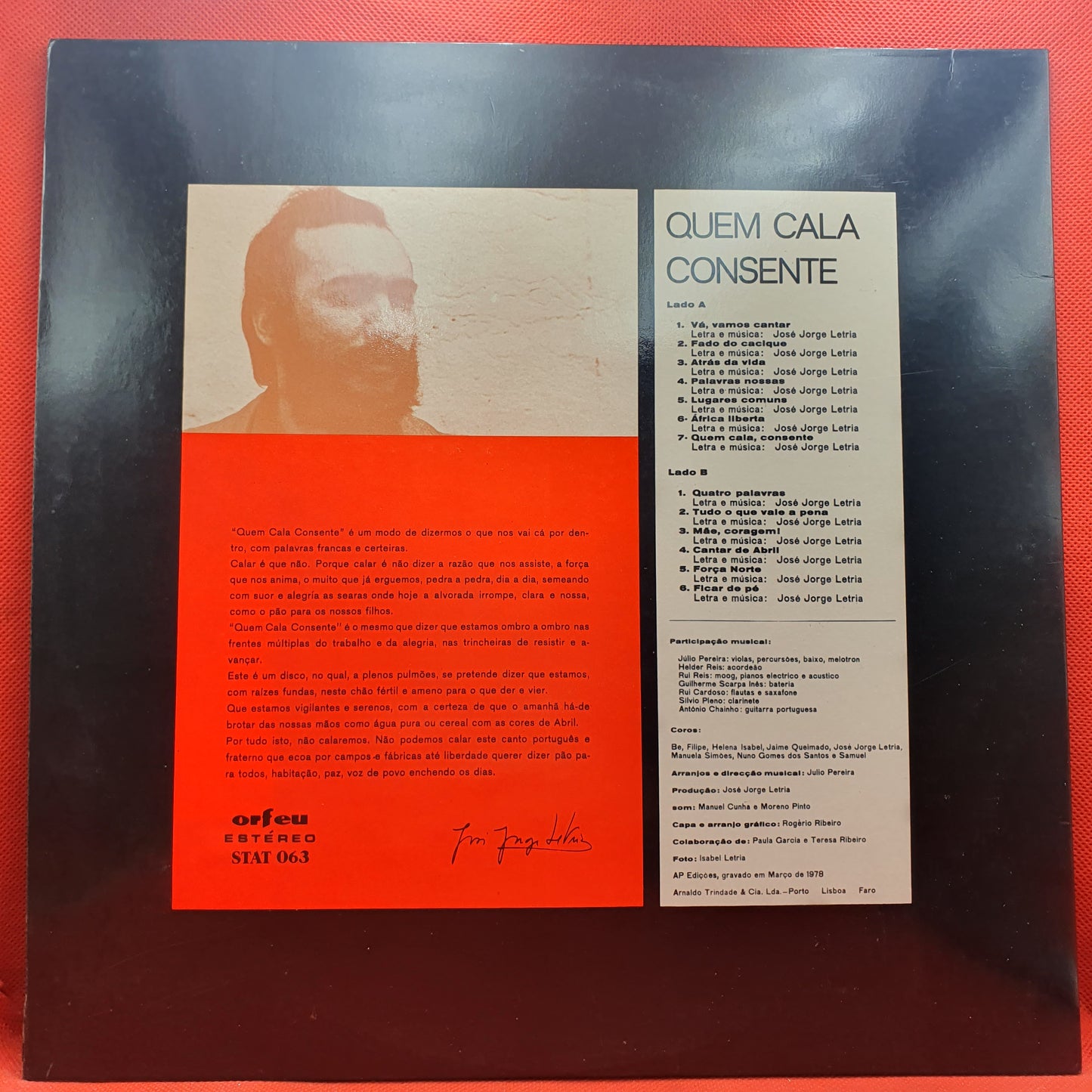 José Jorge Letria – Quem Cala Consente