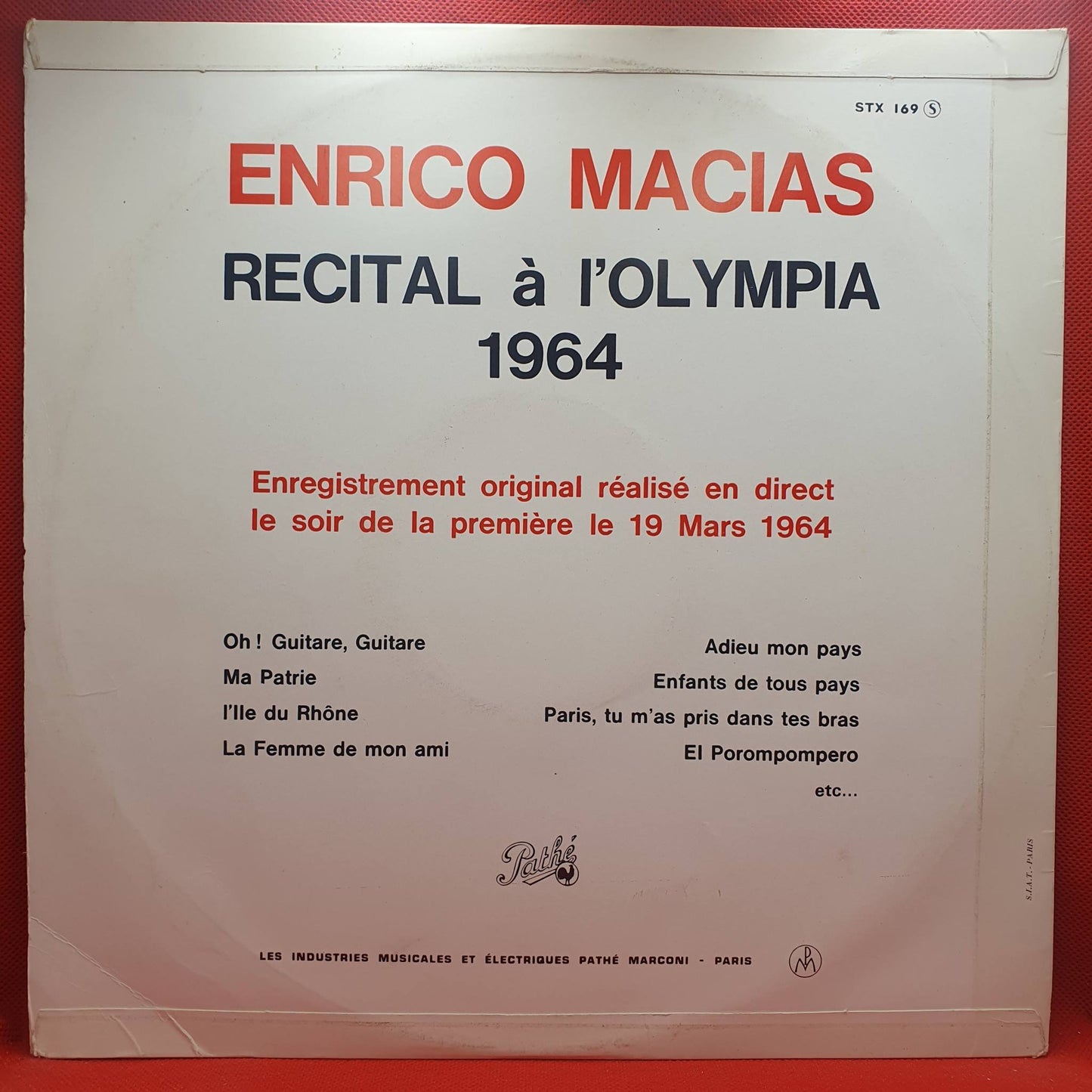 Enrico Macias – Enrico Macias A L'Olympia
