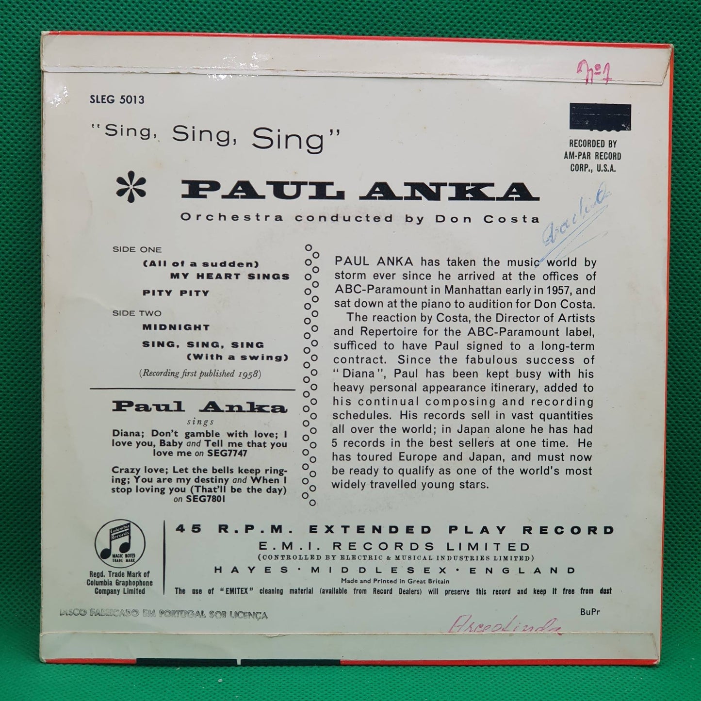 Paul Anka – Sing, Sing, Sing