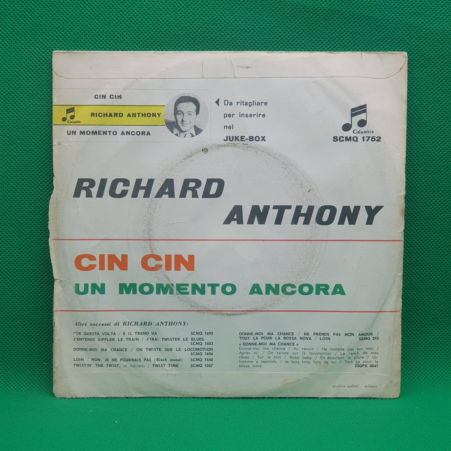 Richard Anthony – Cin Cin / Un Momento Ancora