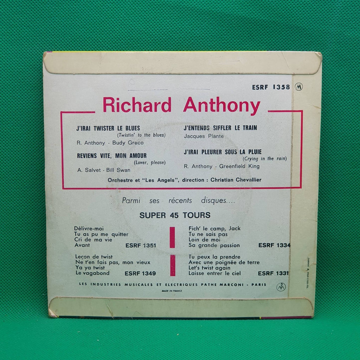 Richard Anthony – J'irai Twister Le Blues