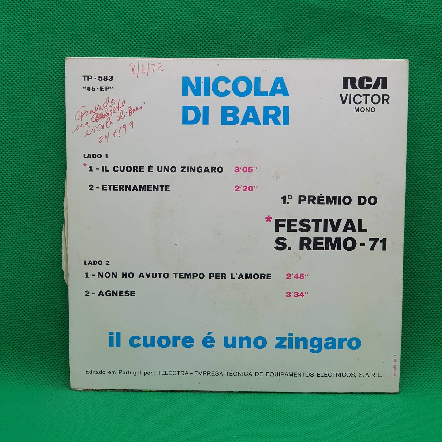 Nicola Di Bari – Il Cuore É Uno Zingaro