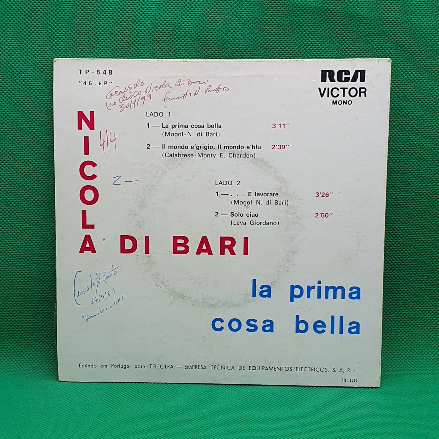 Nicola Di Bari – La Prima Cosa Bella