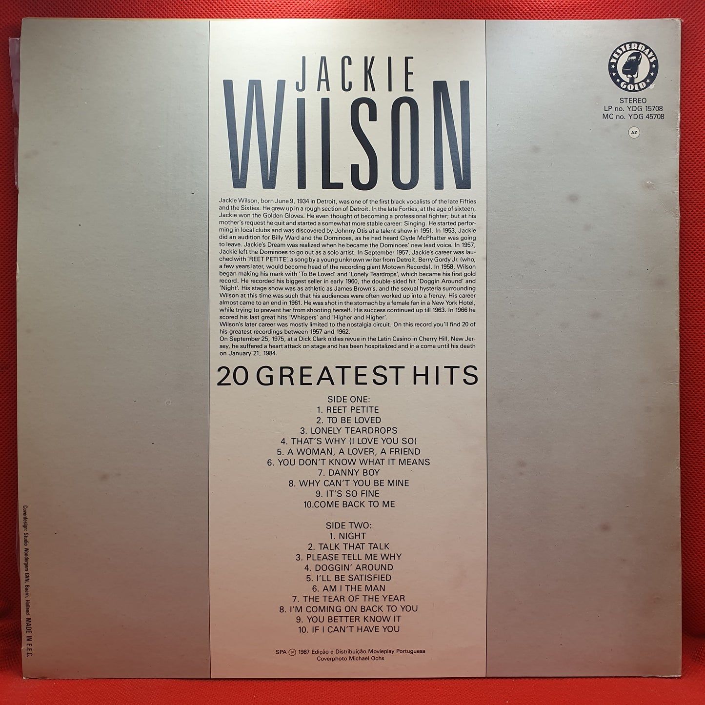 Jackie Wilson – 20 Greatest Hits