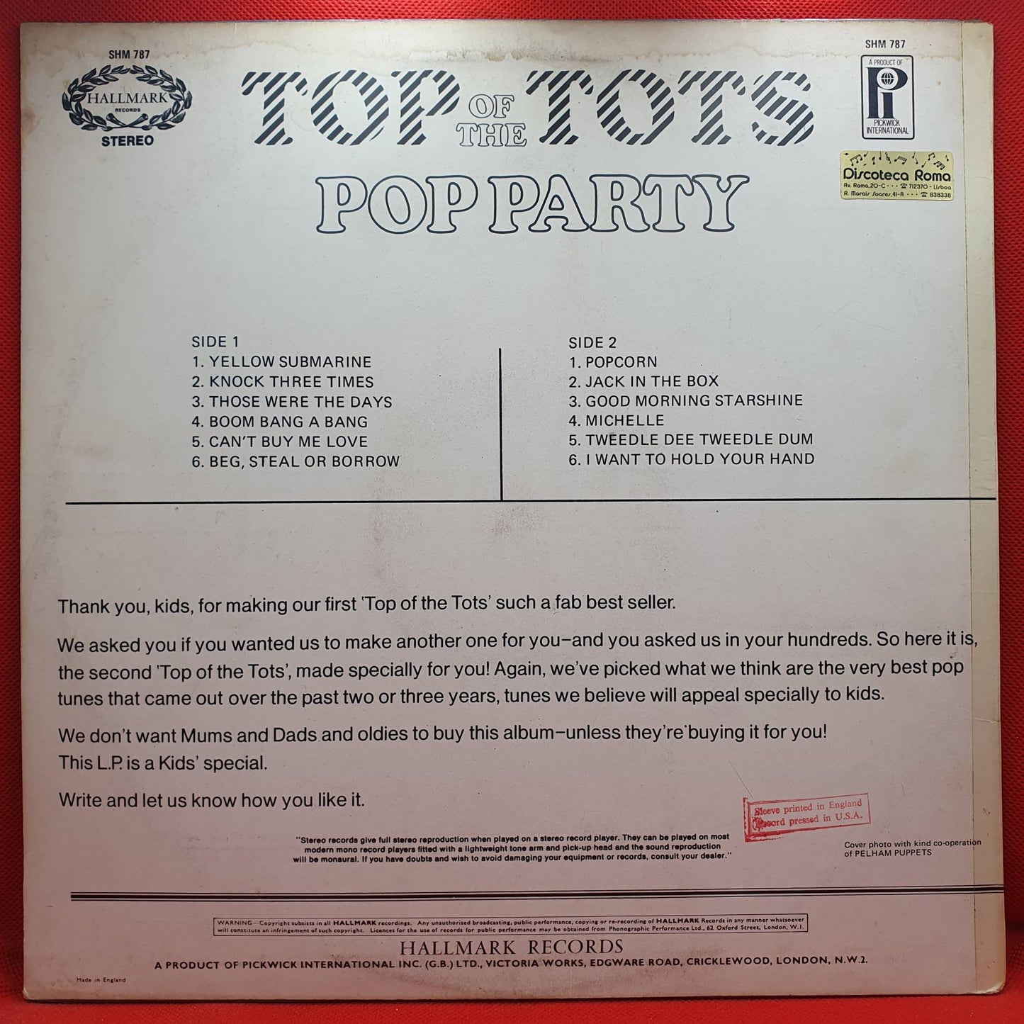 Varios – Top Of The Tots Pop Party Vol.2