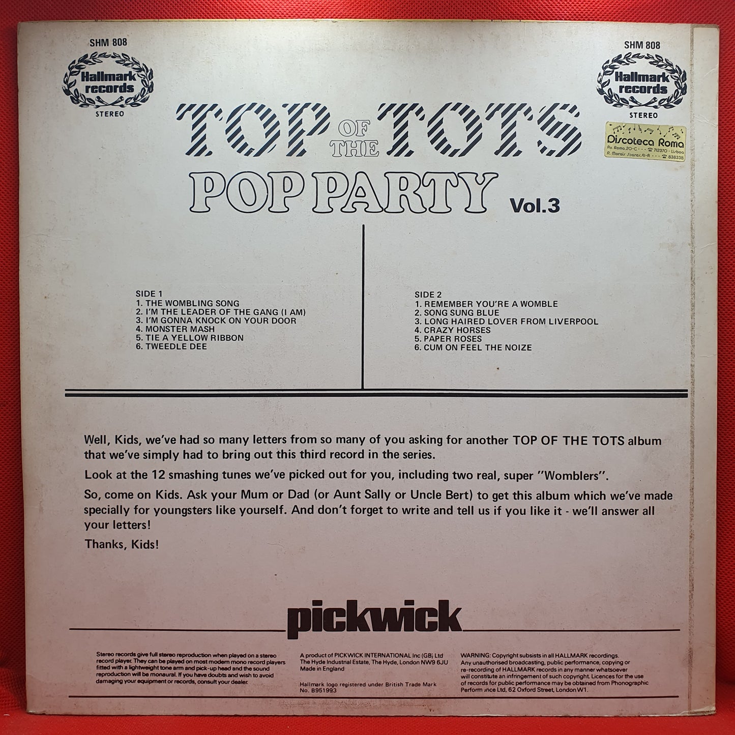 The Top Of The Poppers – Top Of The Tots Pop Party Vol.3