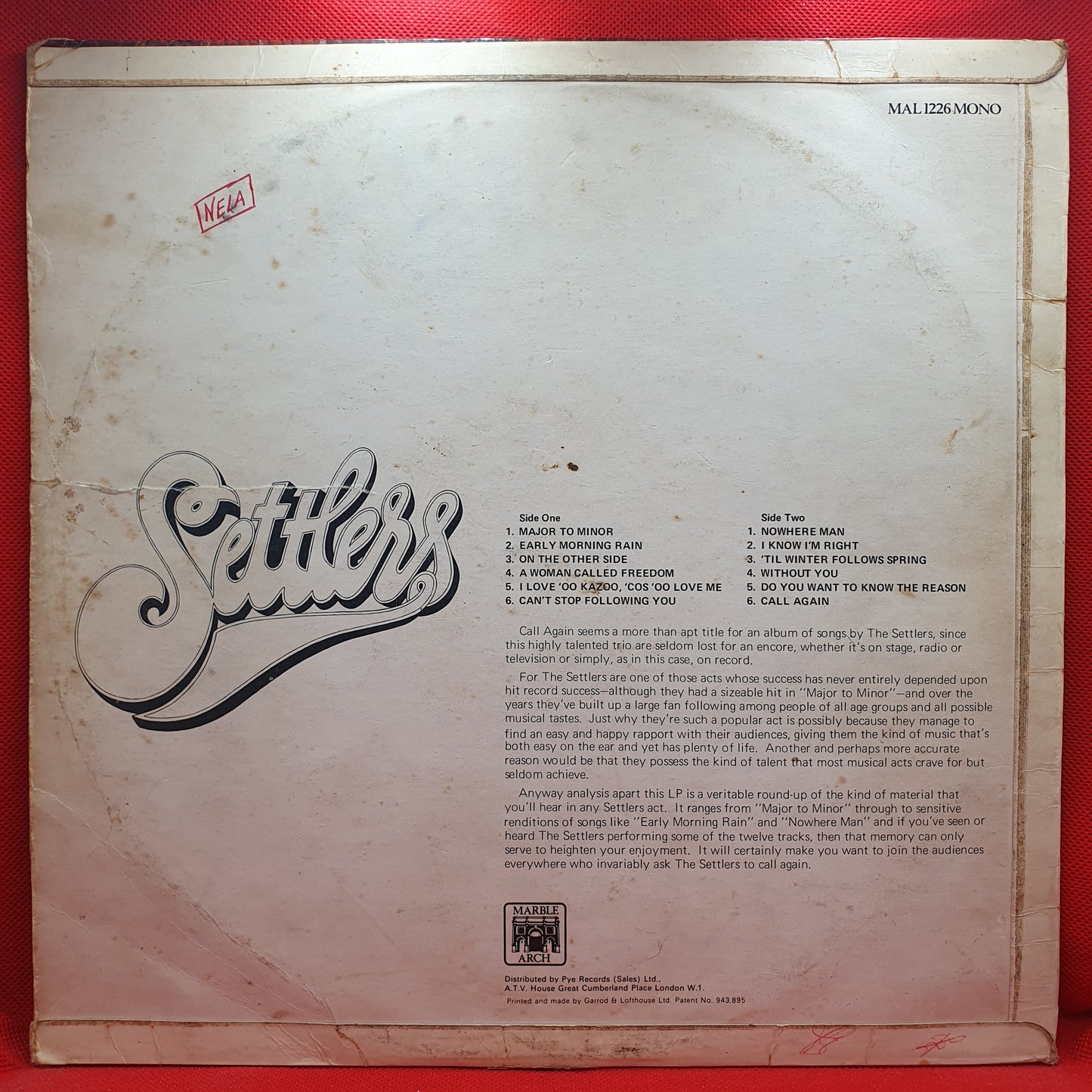 The Settlers – Call Again