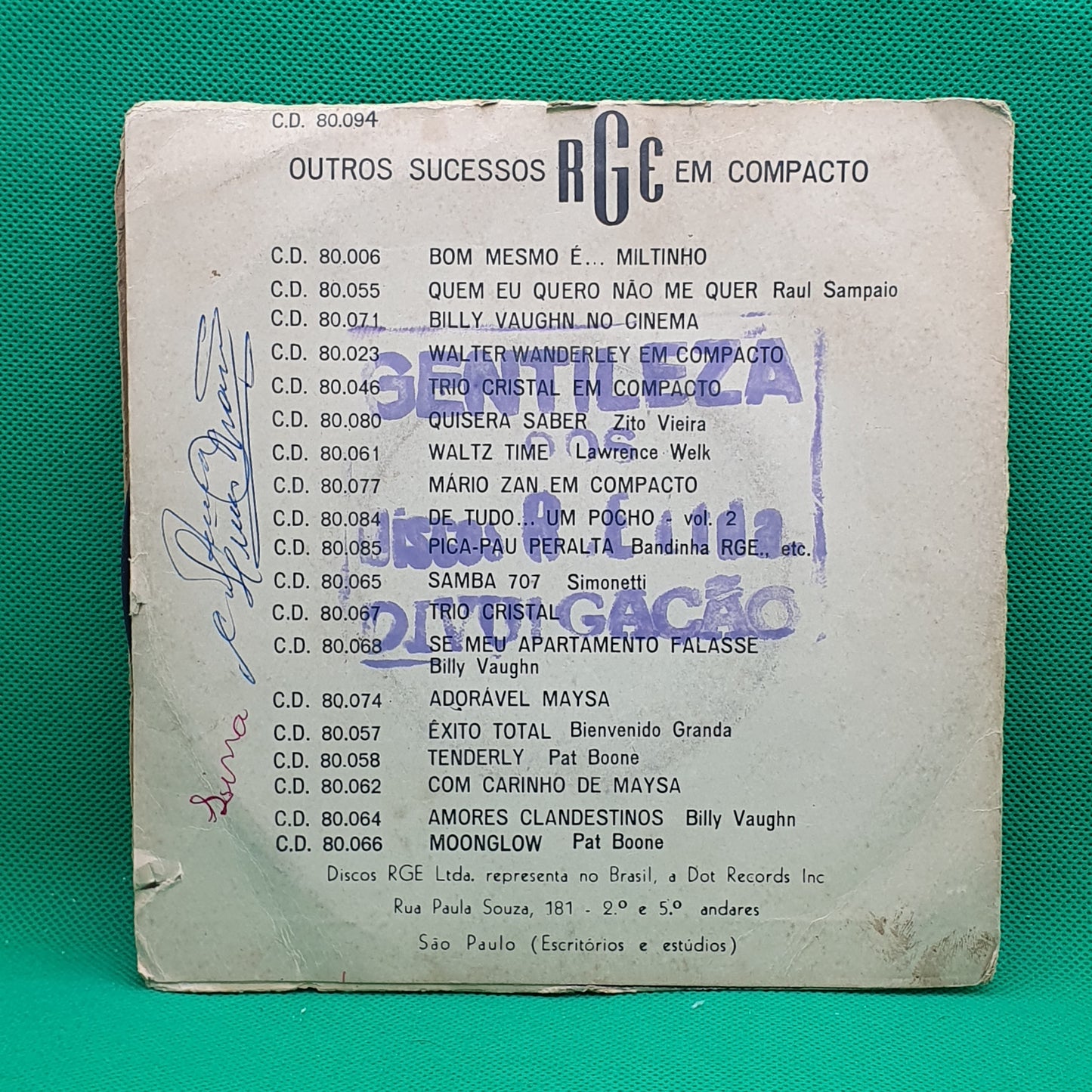 Miltinho – Confidência