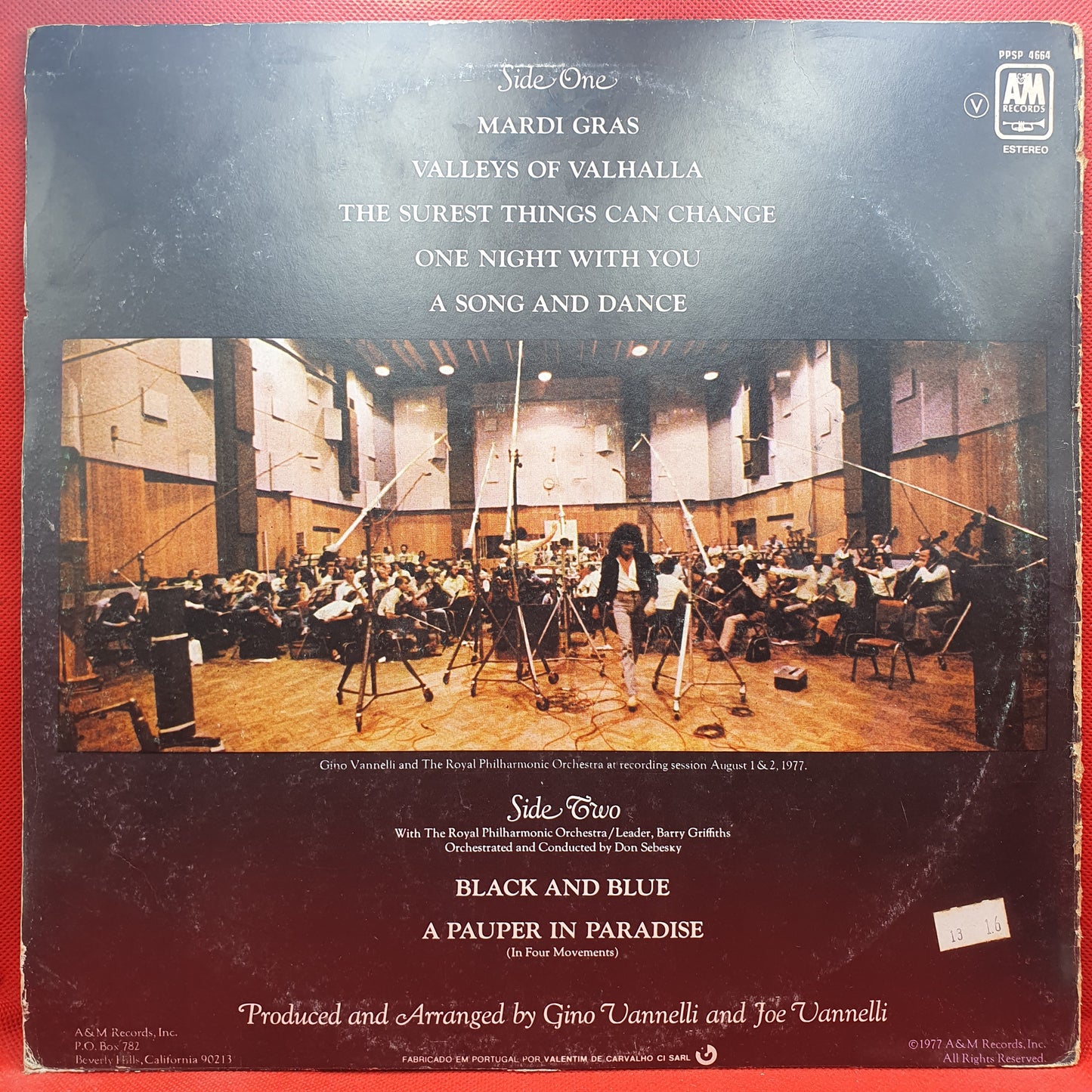 Gino Vannelli – A Pauper In Paradise