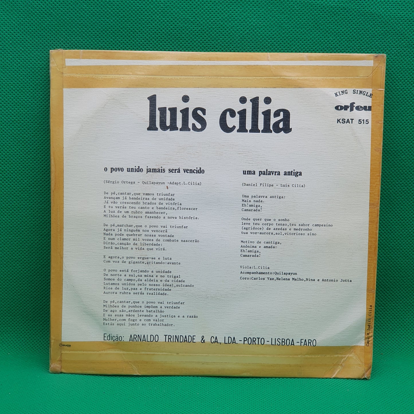 Luis Cilia – O Povo Unido Jamais Sera Vencido