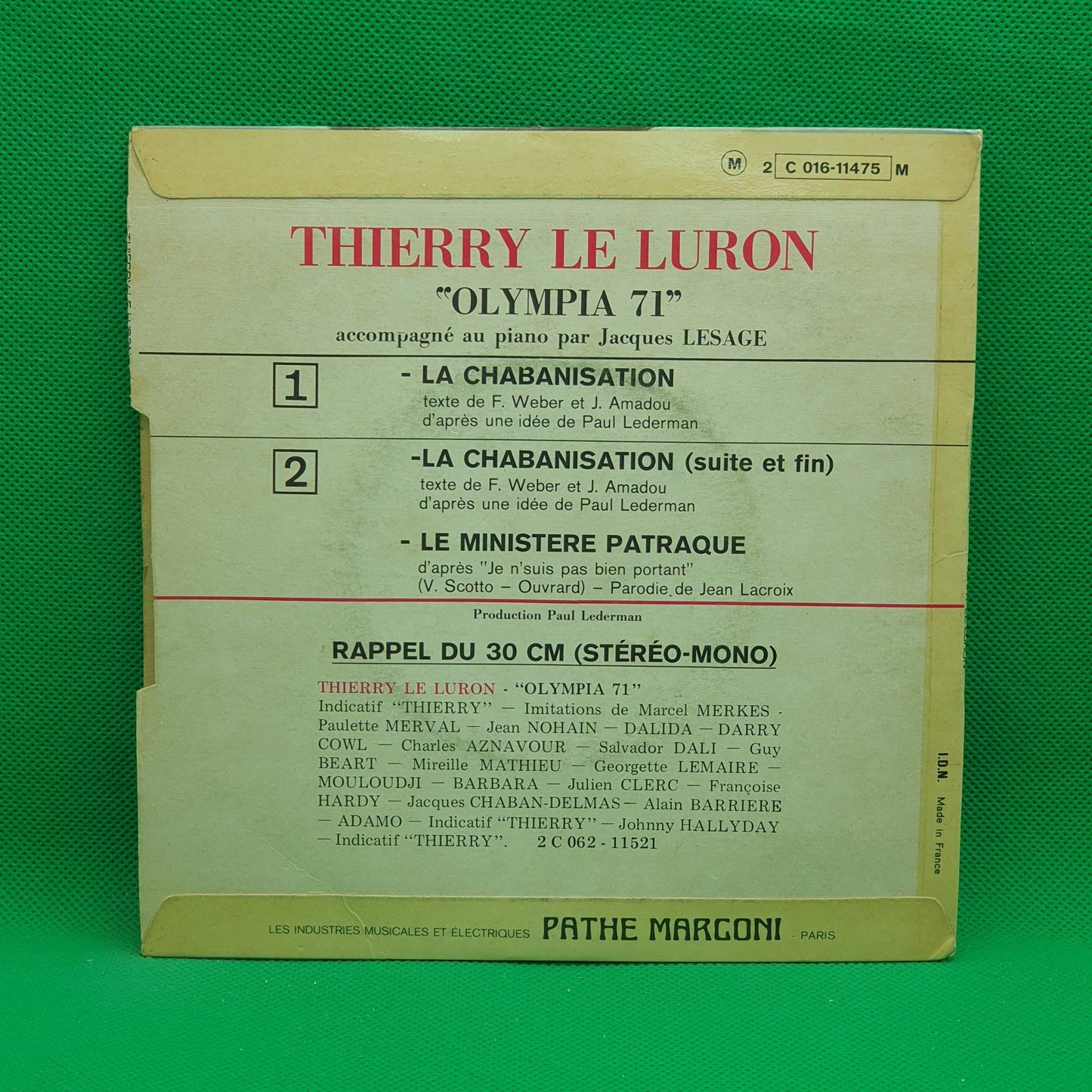 Thierry Le Luron – La Chabanisation / Le Ministère Patraque
