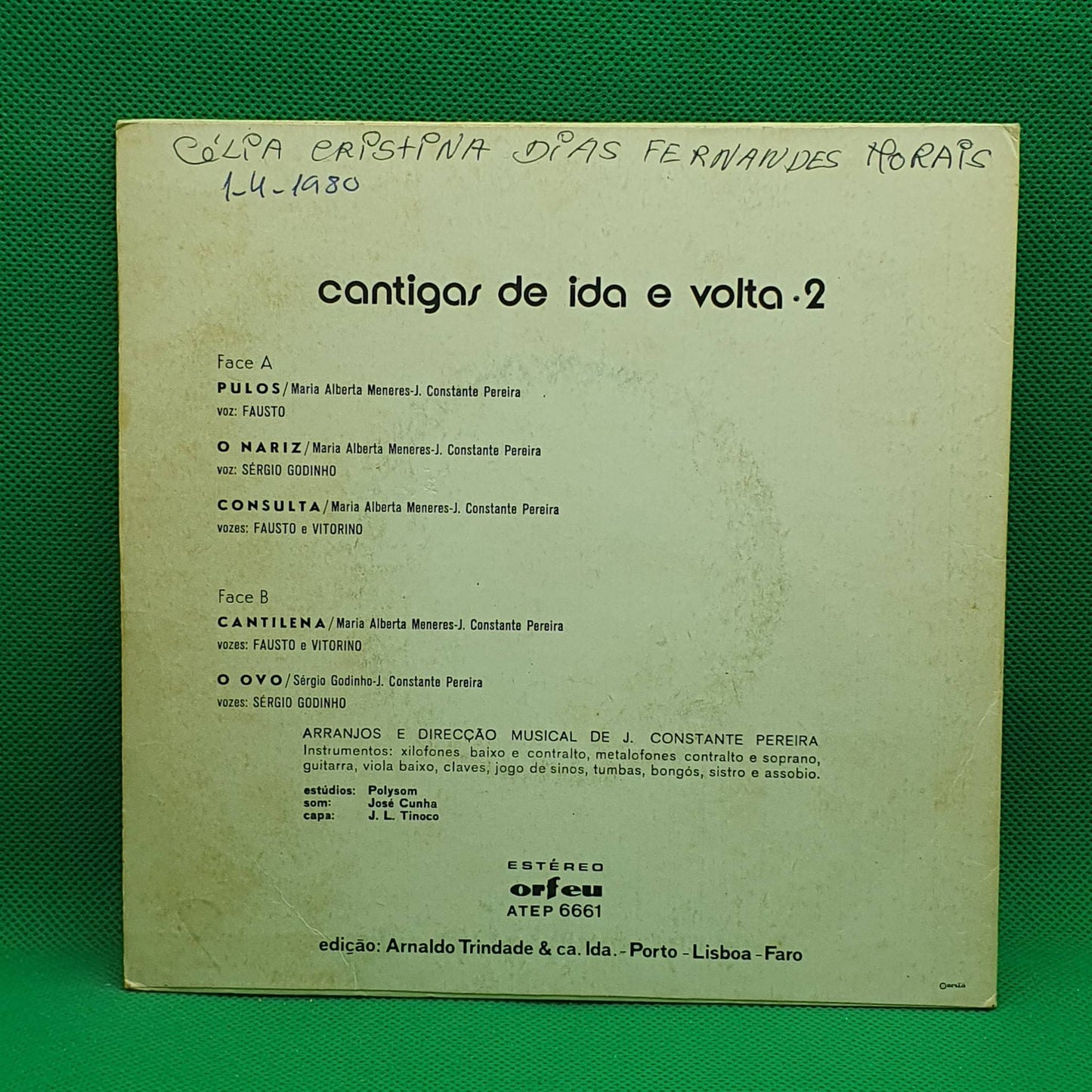 Fausto, Sérgio Godinho, Vitorino – Cantigas De Ida E Volta · 2