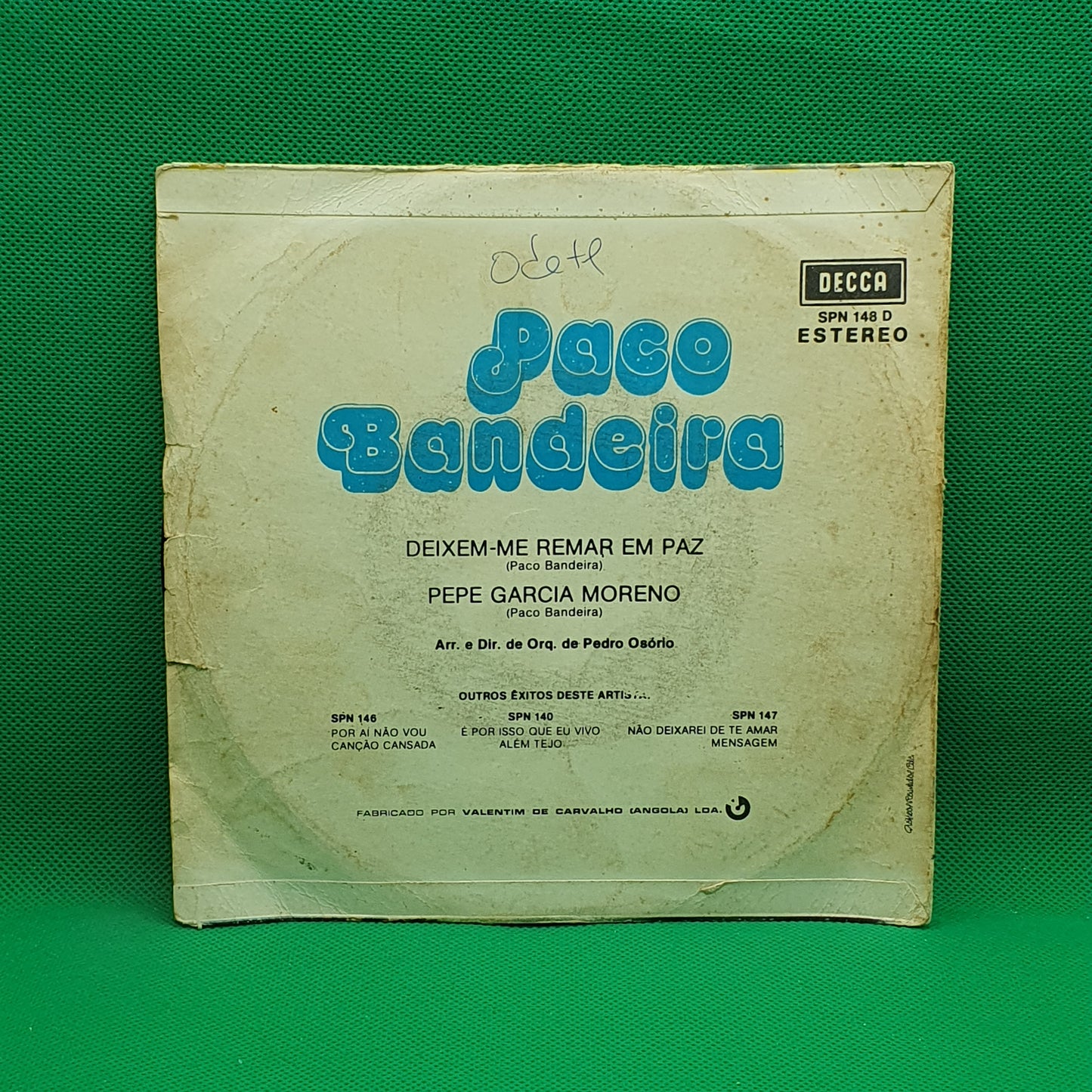 Paco Bandeira – Deixem-me Remar Em Paz / Pepe Garcia Moreno