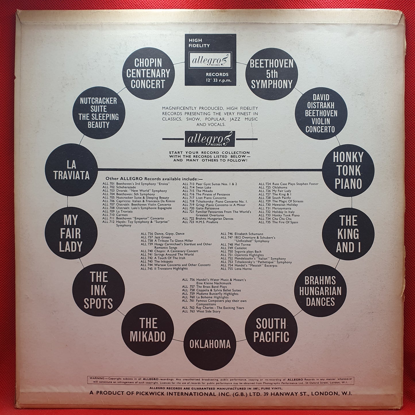 Russ Case And His Broadway Theatre Orchestra – West Side Story