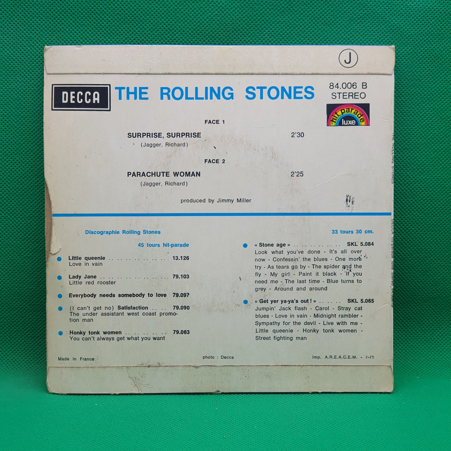 The Rolling Stones – Surprise, Surprise / Parachute Woman