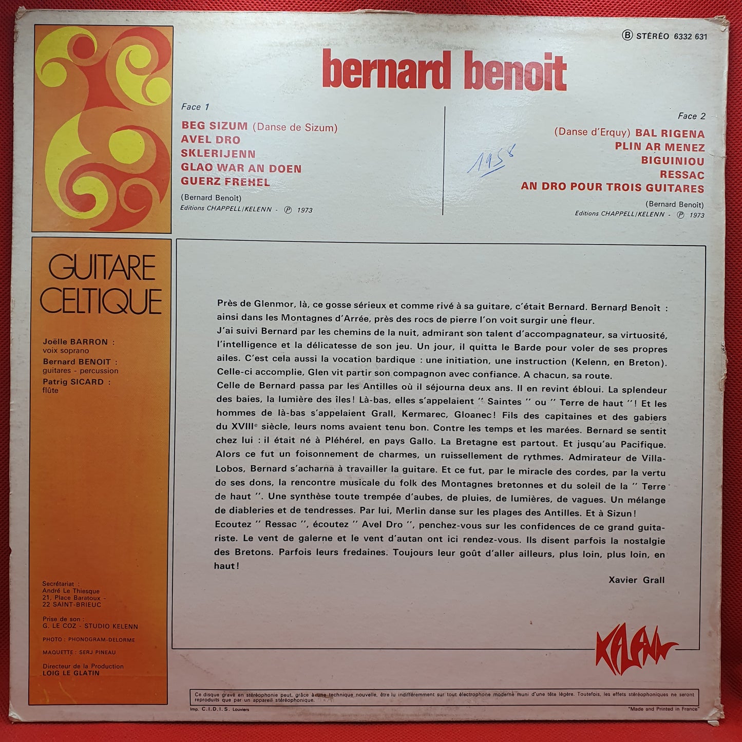 Bernard Benoit – Guitare Celtique