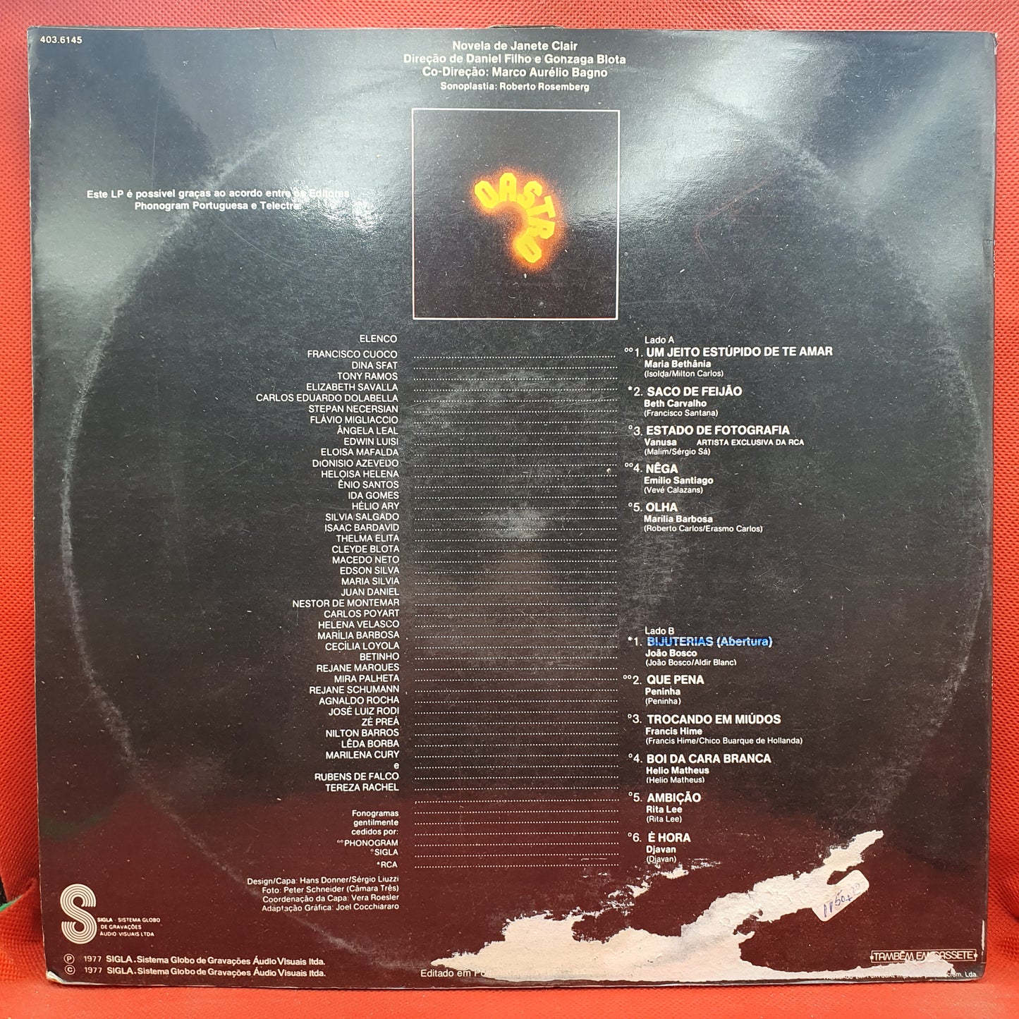 Various – O Astro (Trilha Sonora Original Da Novela)