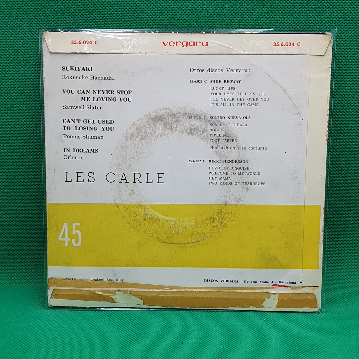 Les Carle – Sukiyaki / You Can Never Stop Me Loving You