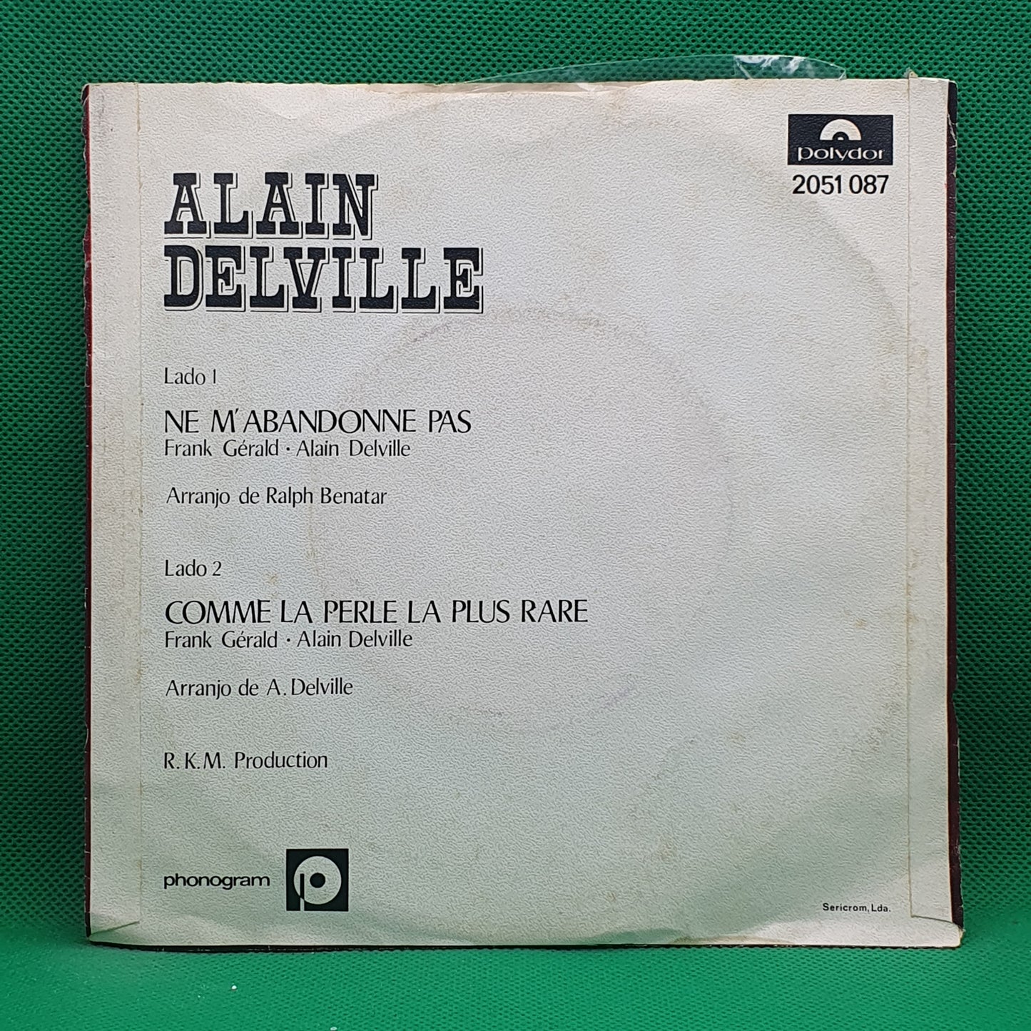 Alain Delville – Ne M'Abandonne Pas / Comme La Perle La Plus Rare